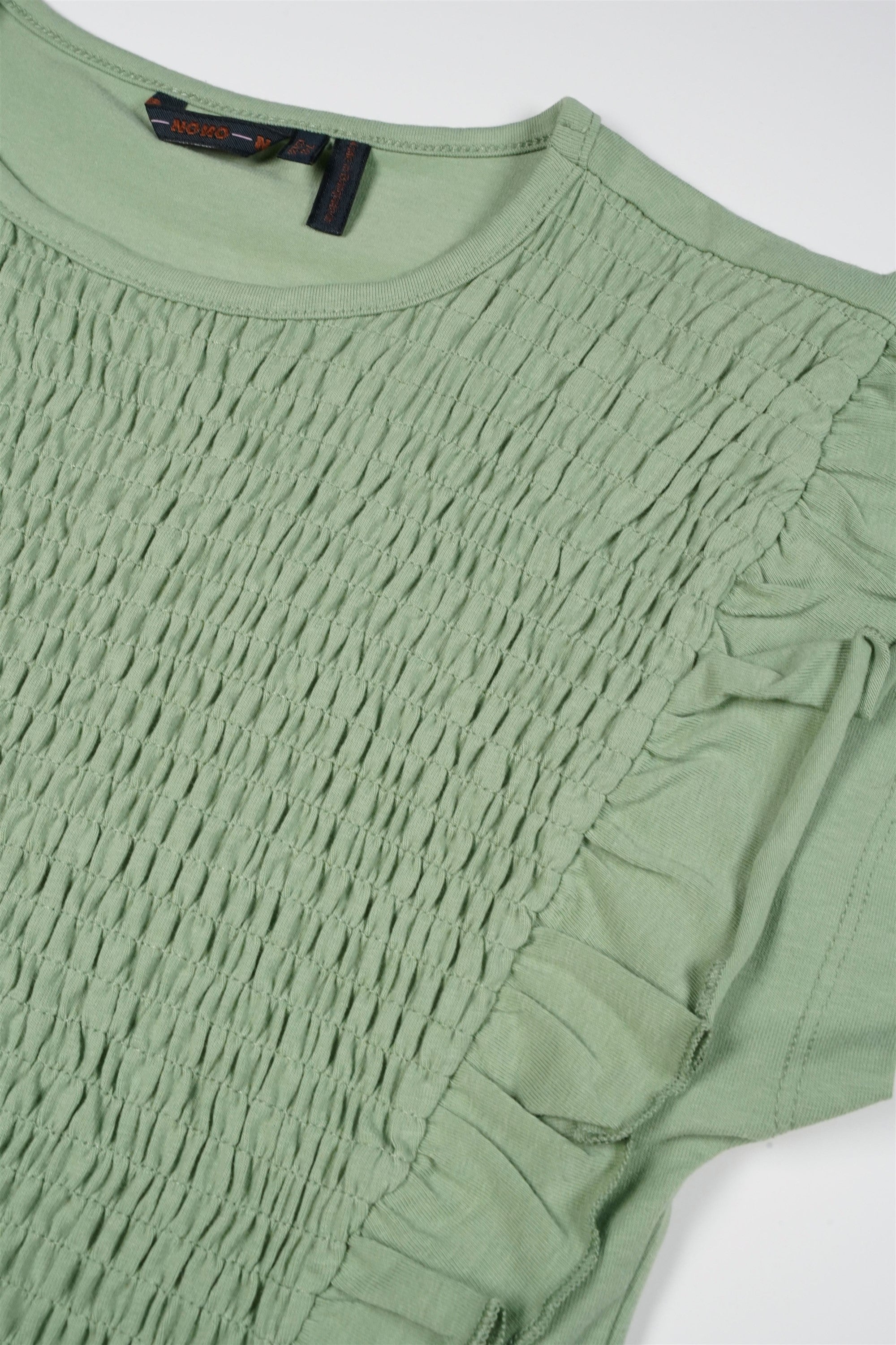 Kety T-Shirt with Smock Sage Green