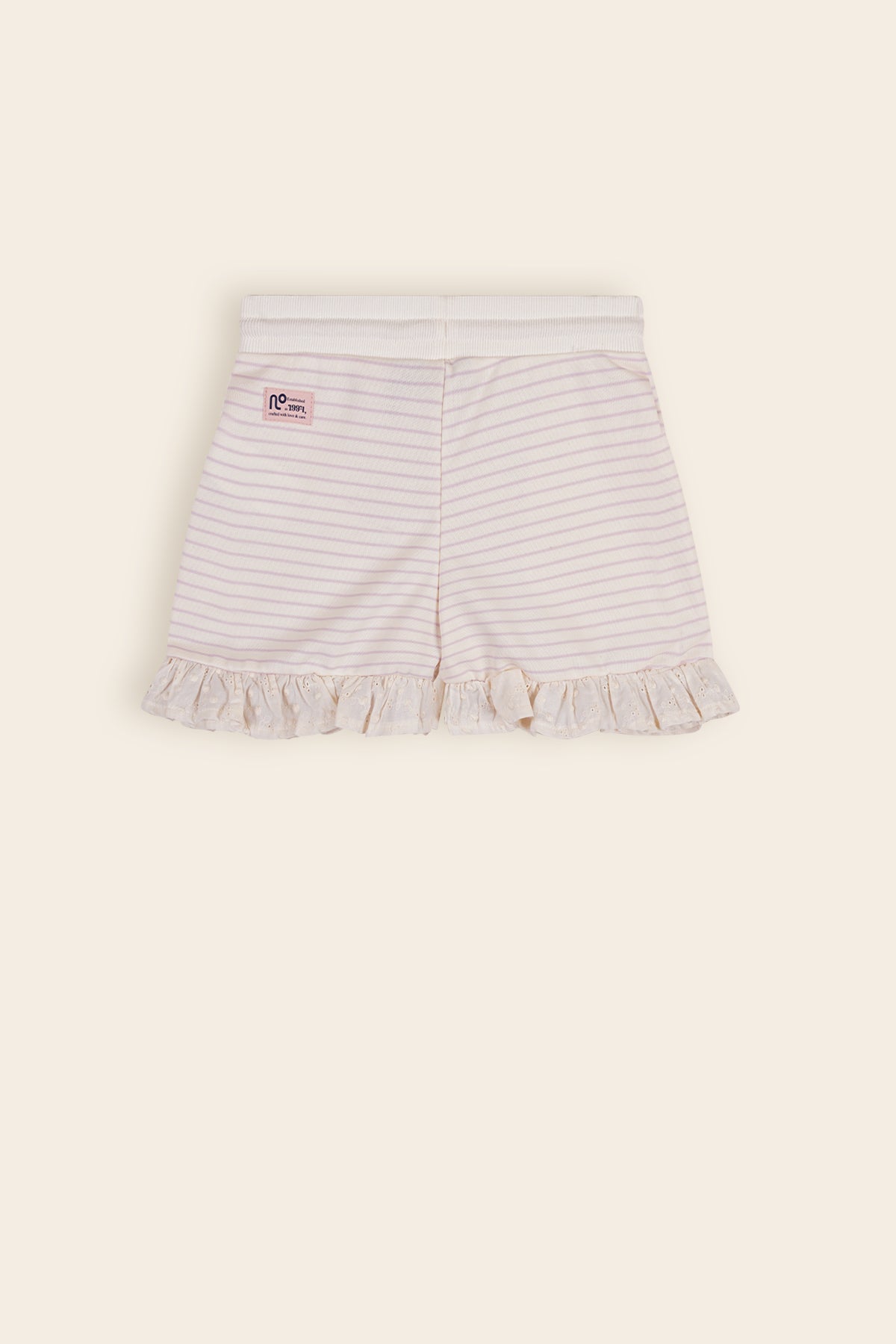 Sandra Sweat Striped Short Ivory
