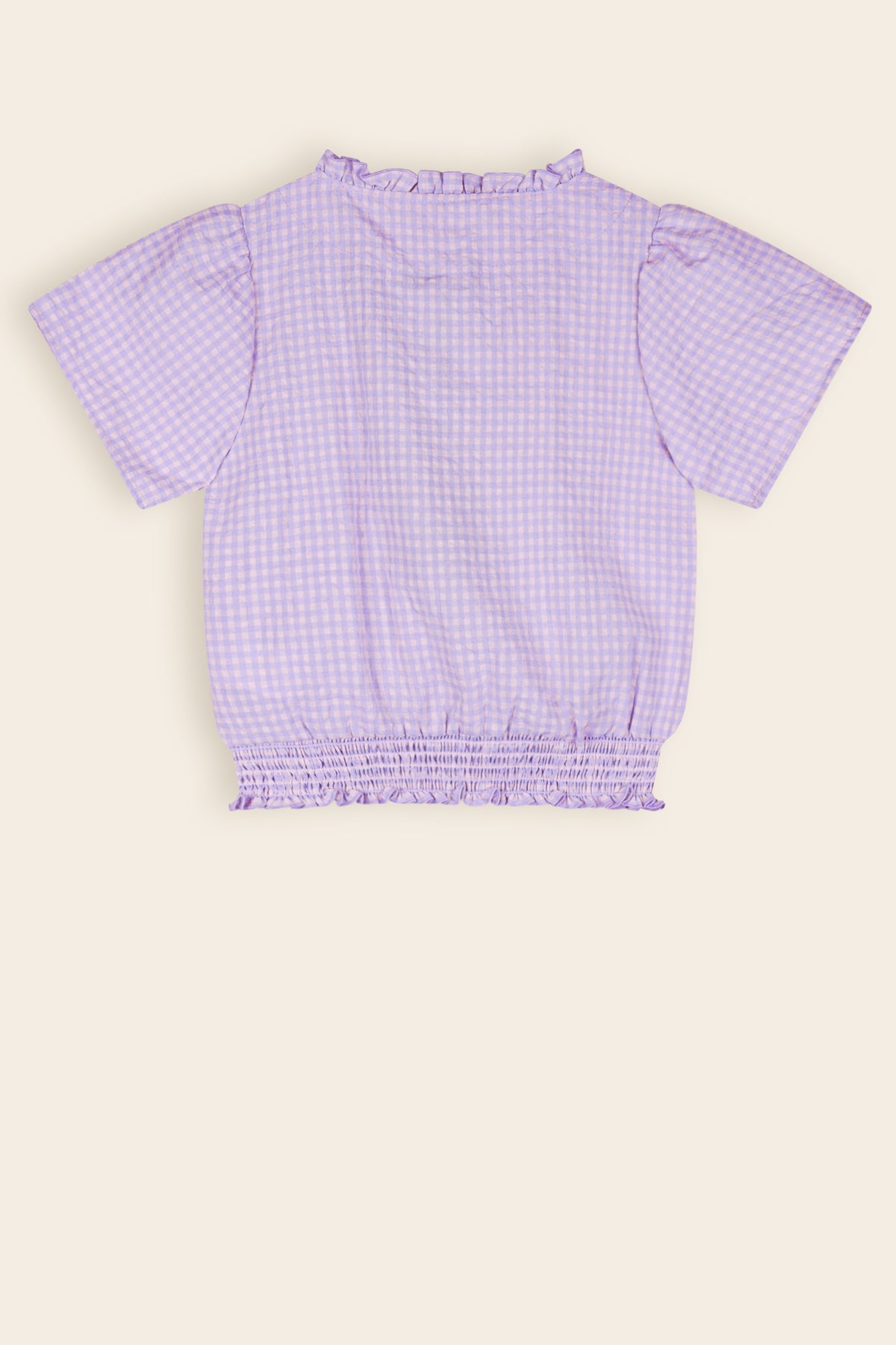 Tyra Pepita Check Blouse Lilac