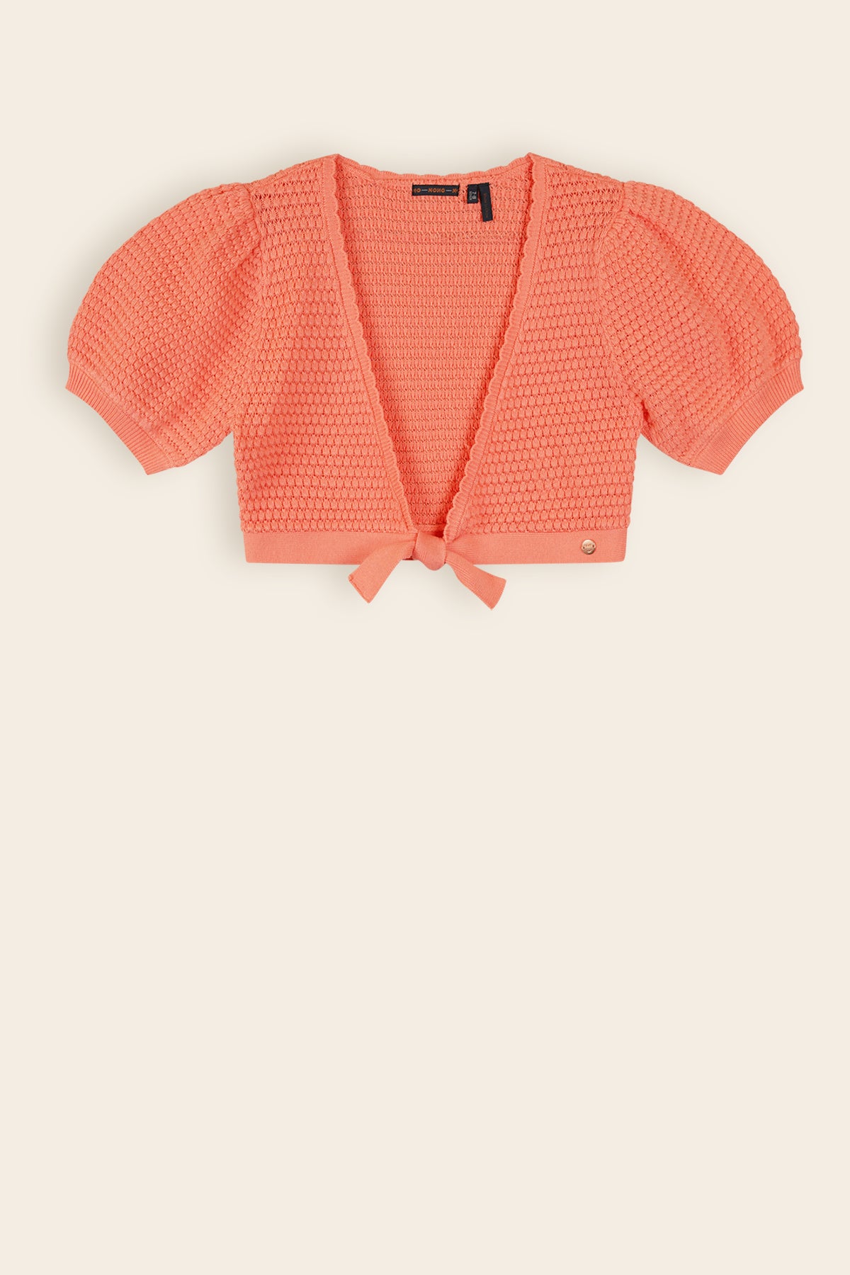 Azra Wrap Crop Vest Coral