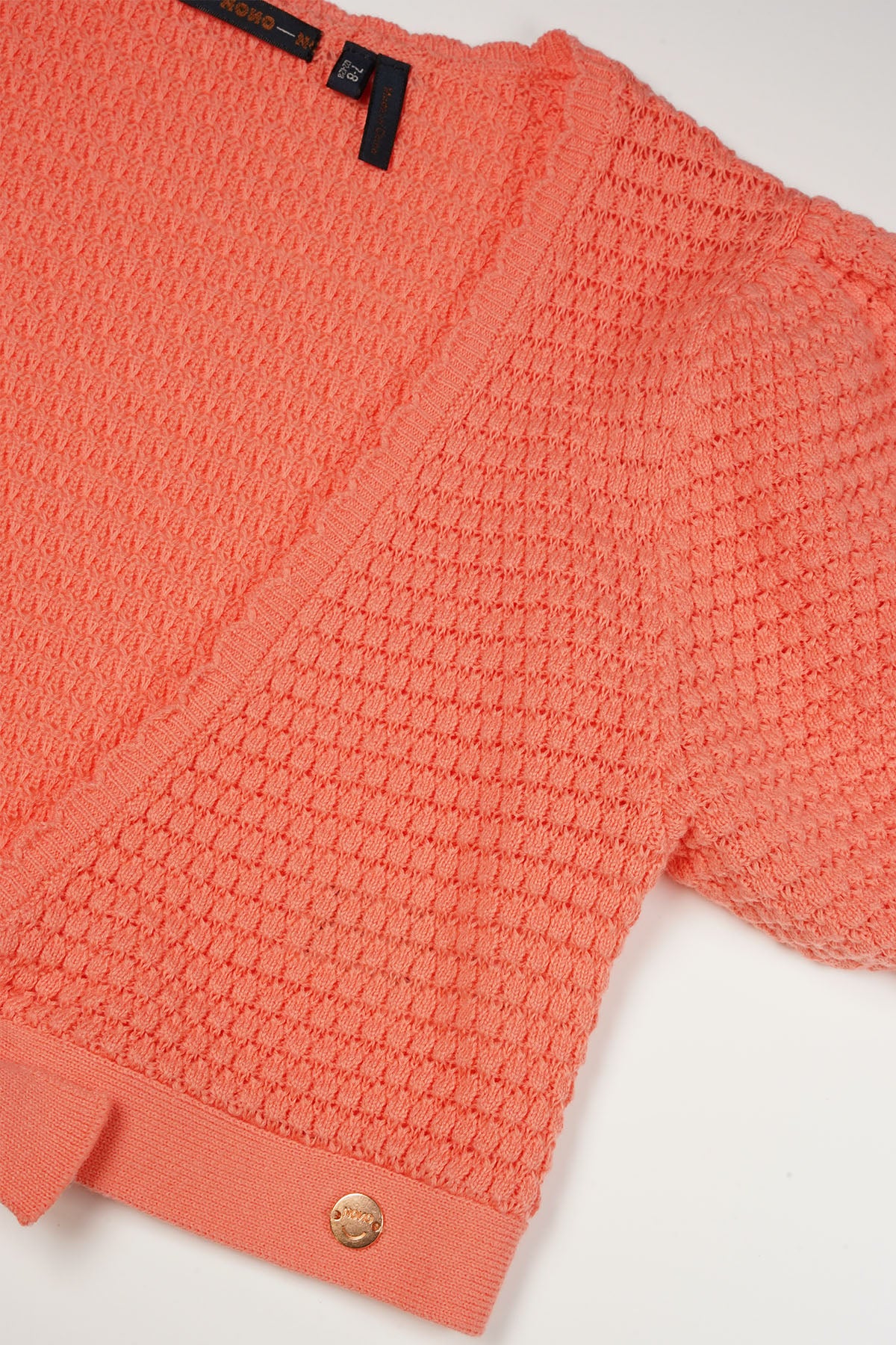 Azra Wrap Crop Vest Coral