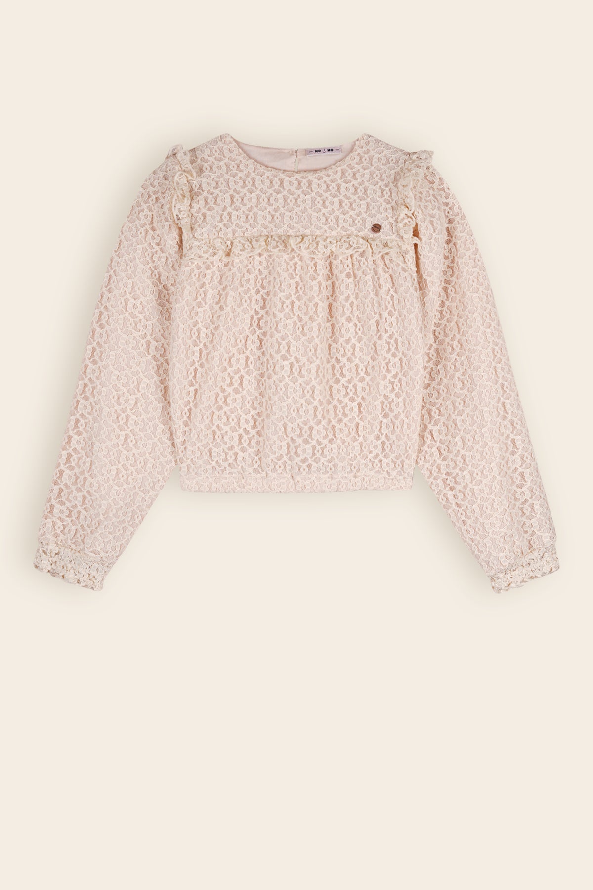 Kanten Blouse en Rok Ivoor