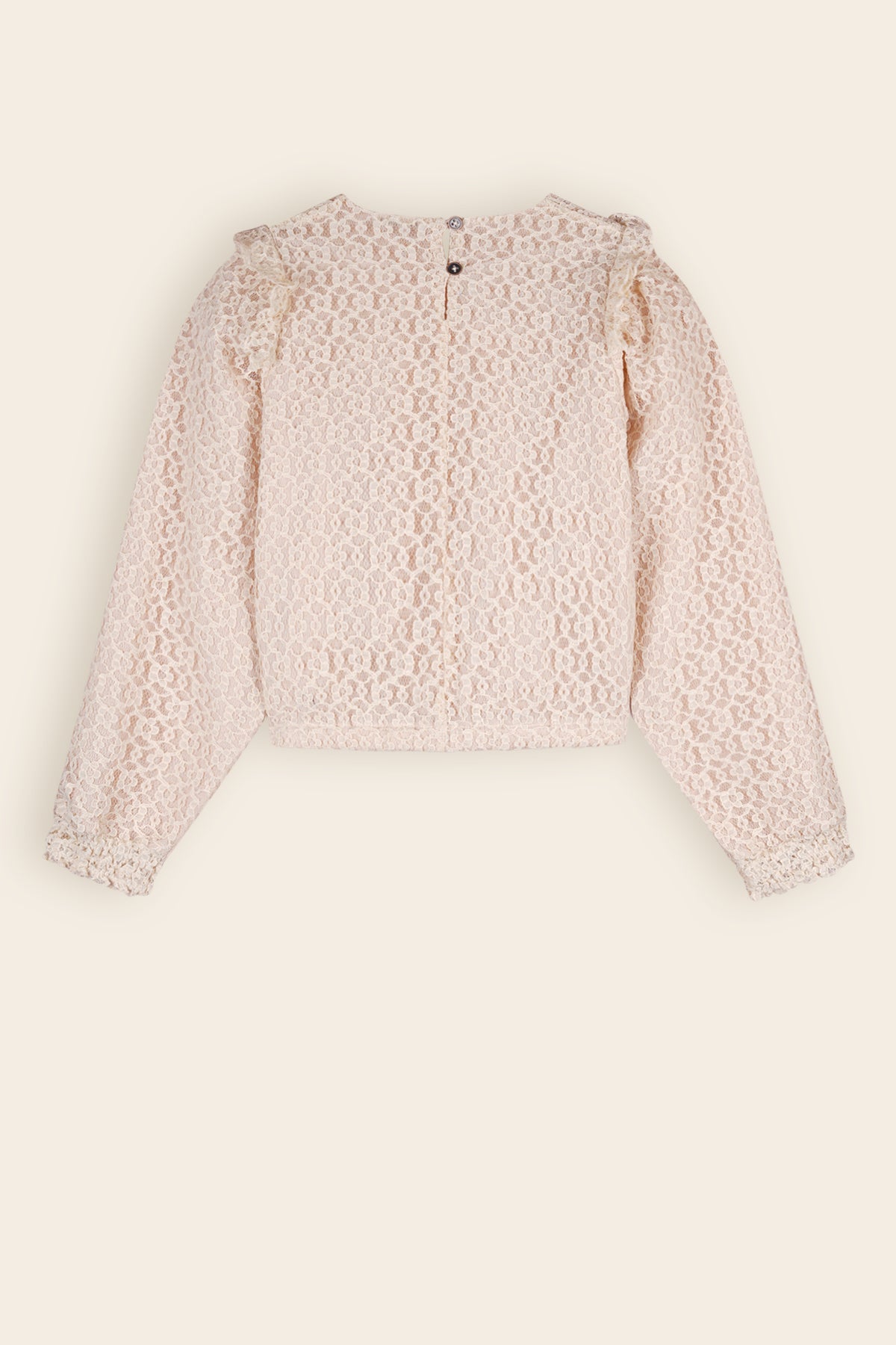 Kanten Blouse en Rok Ivoor