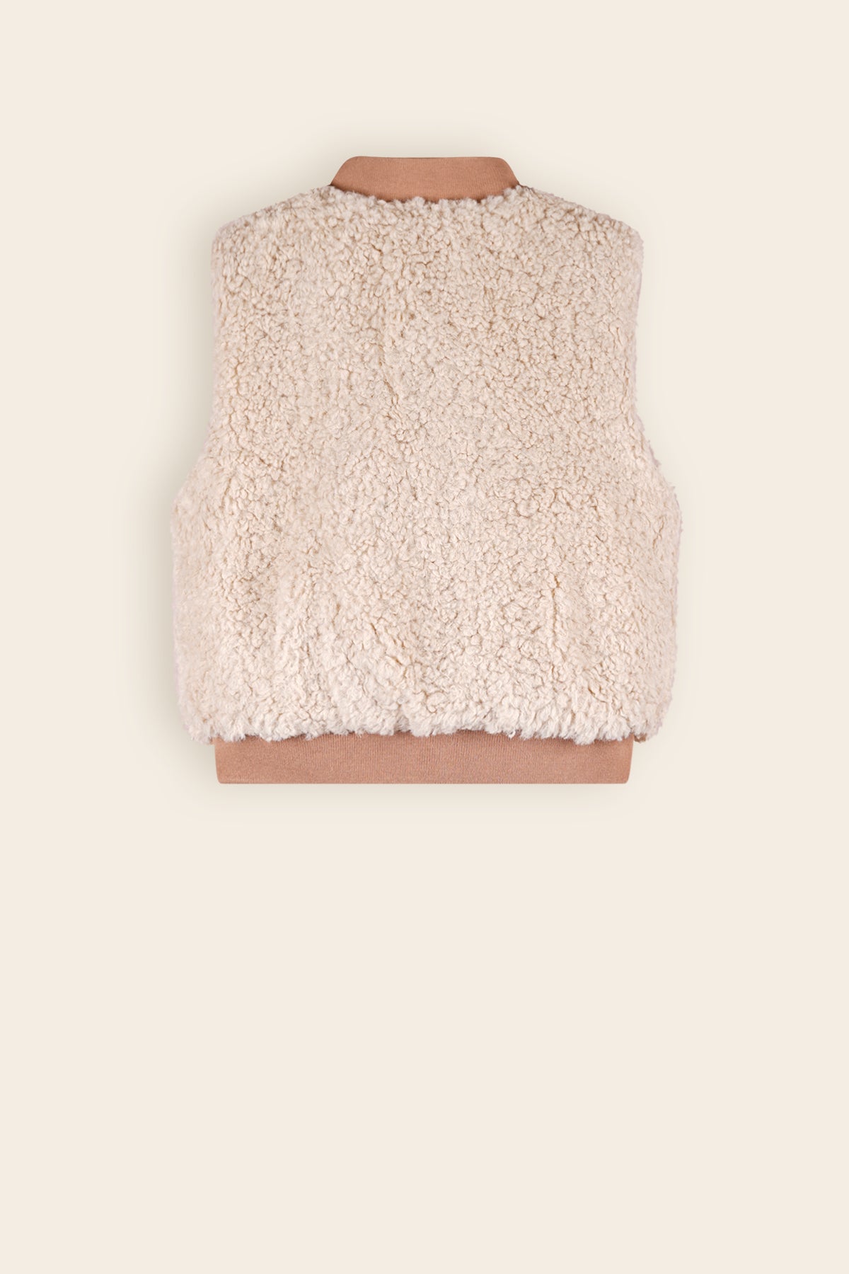 Kenna Reversible Gilet with Soft Fur & Suede Taupe