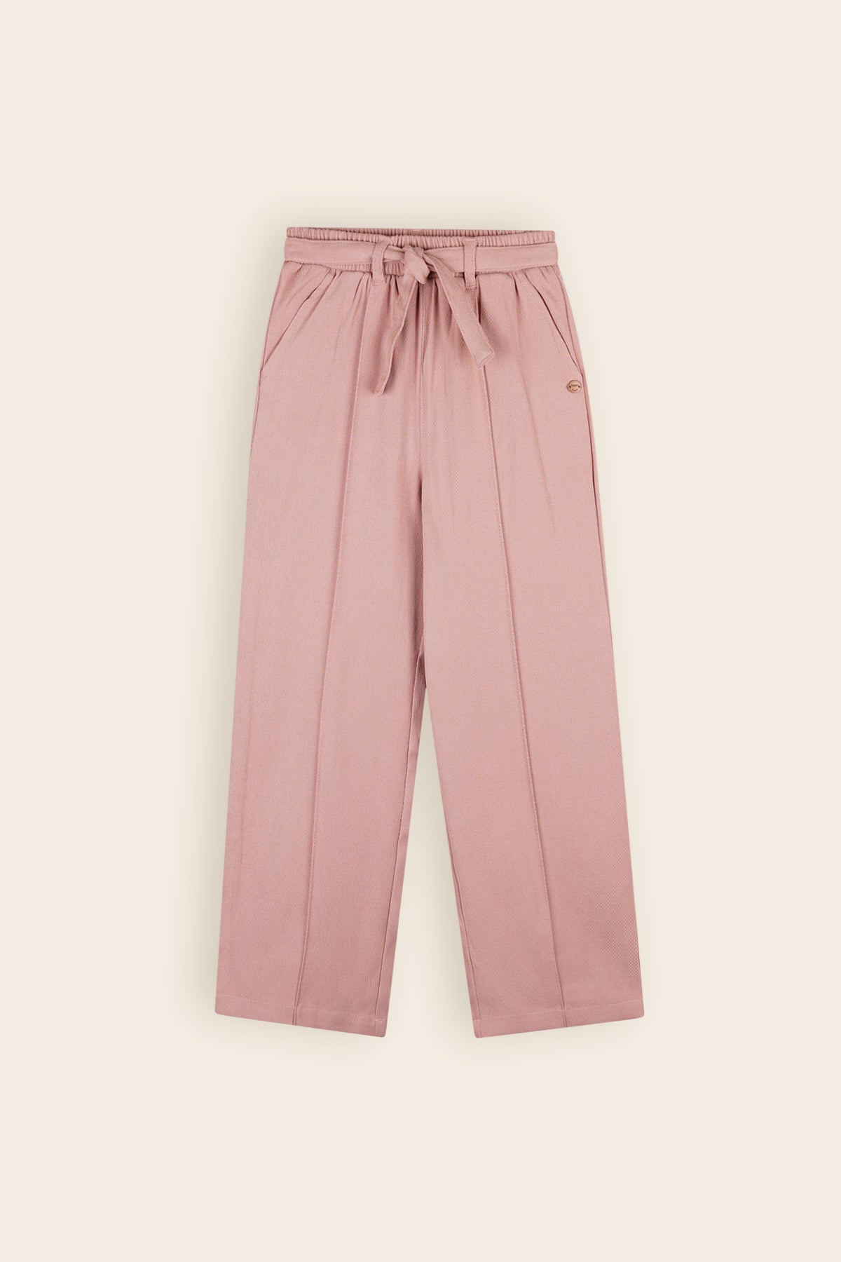 Sayla Twill Palazzo Pants Old Pink