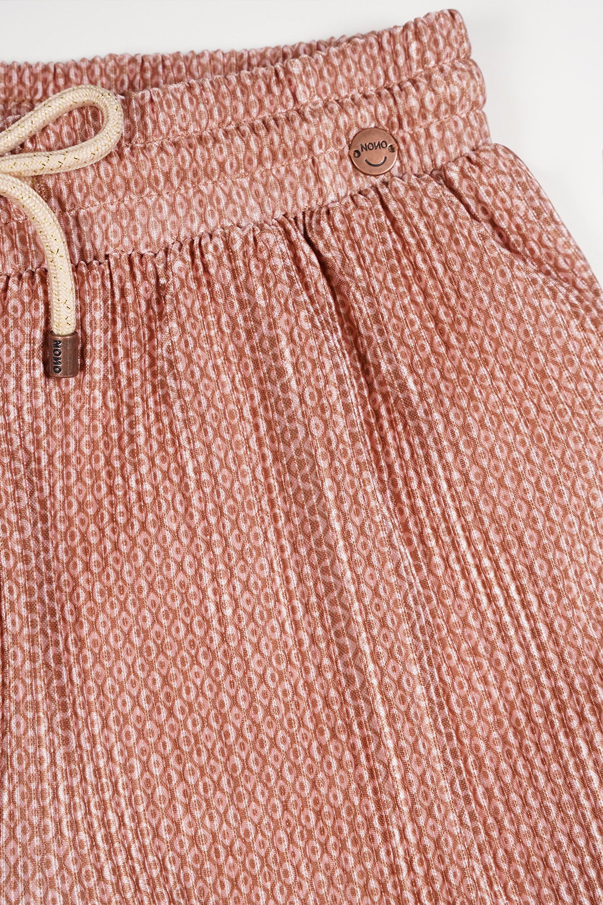 Nele Plissee Printed Skirt Taupe