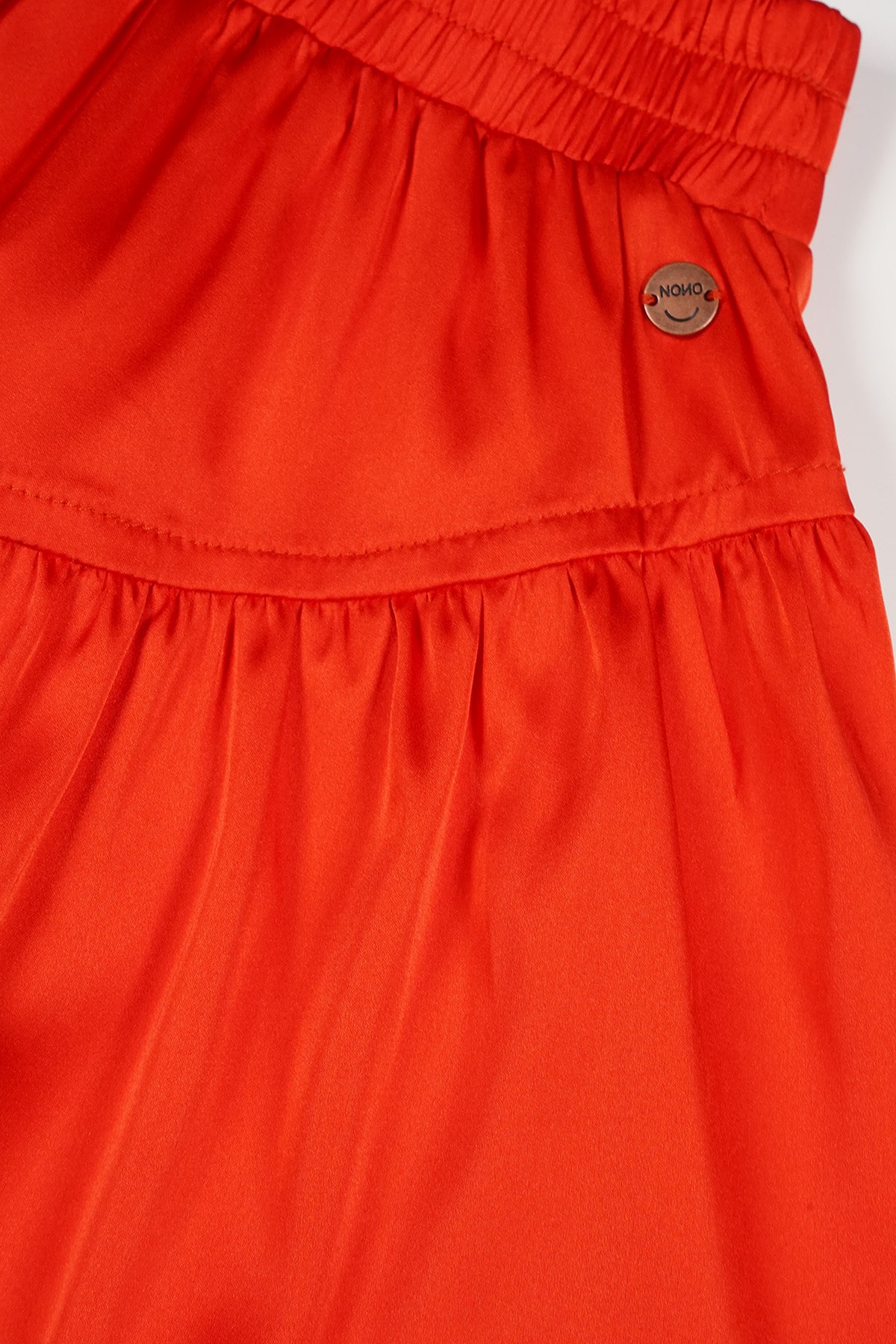 Nika Satin Skirt Red