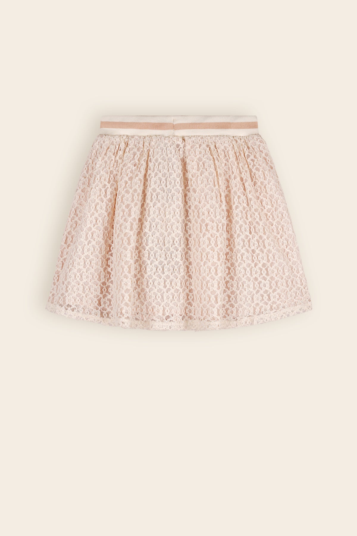 Kanten Blouse en Rok Ivoor