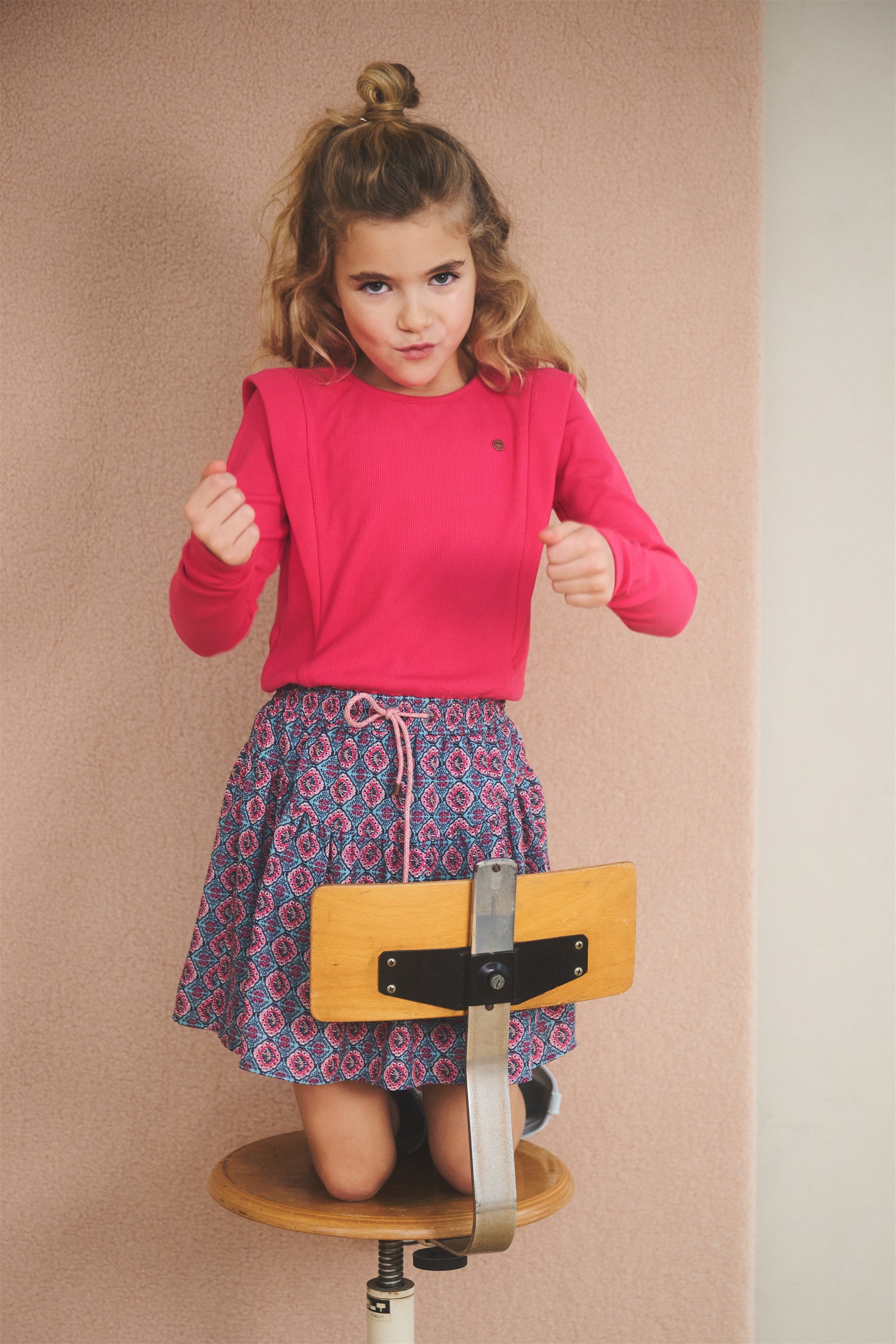 Morly Combi Dress Pink