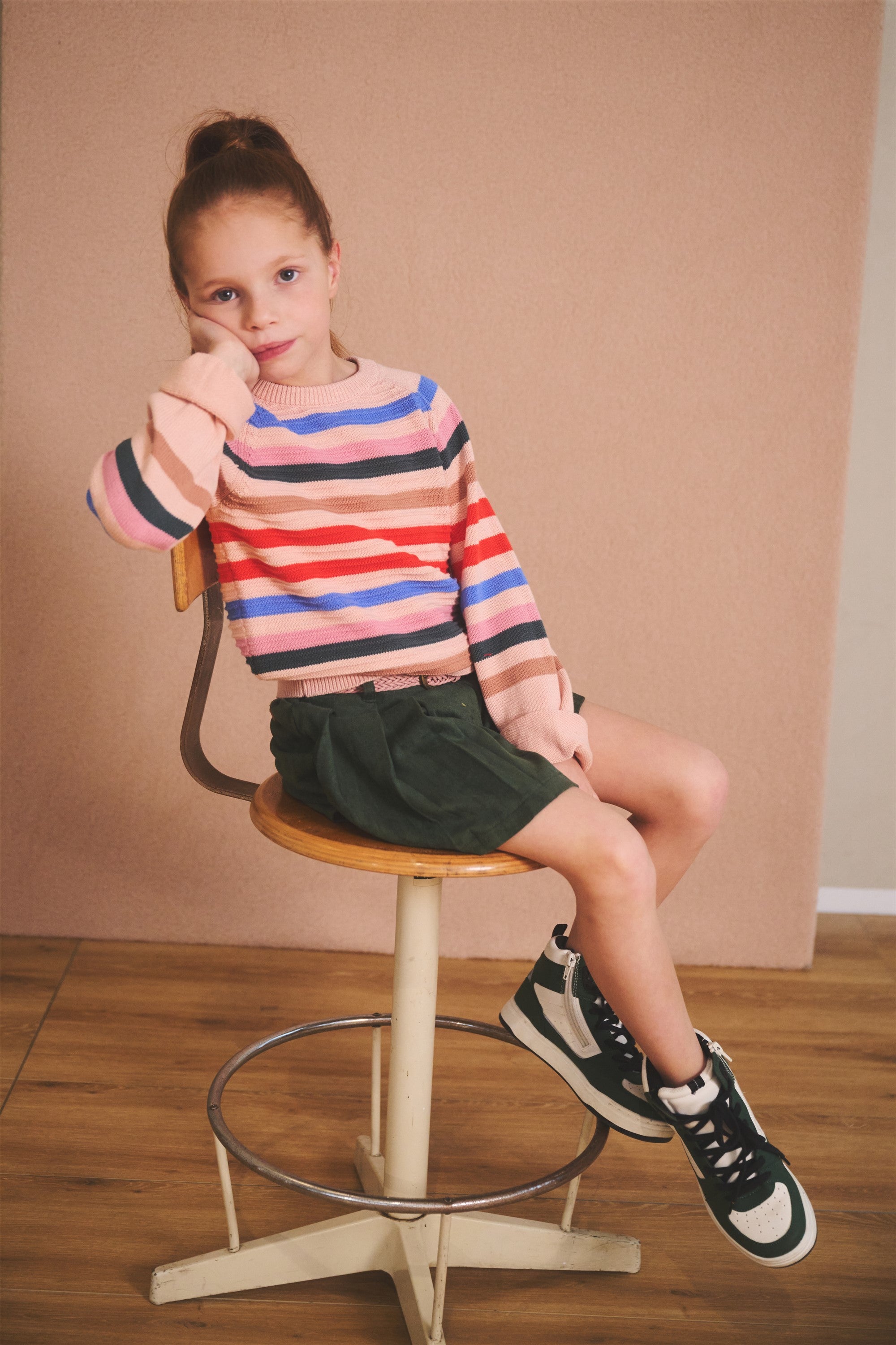 Kelias Knitted Striped Sweater Multicolors