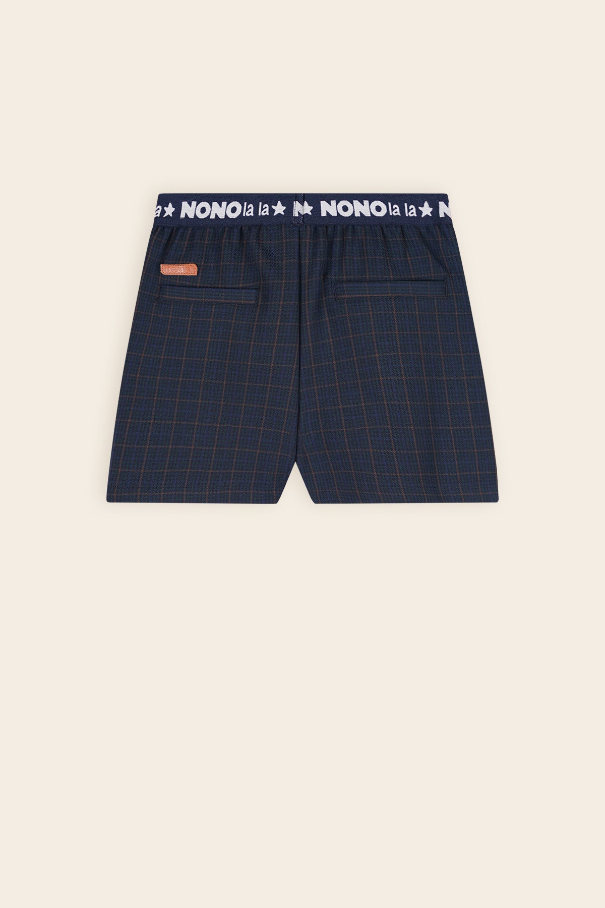 Sayu Checked Skort with Bow Detail Navy