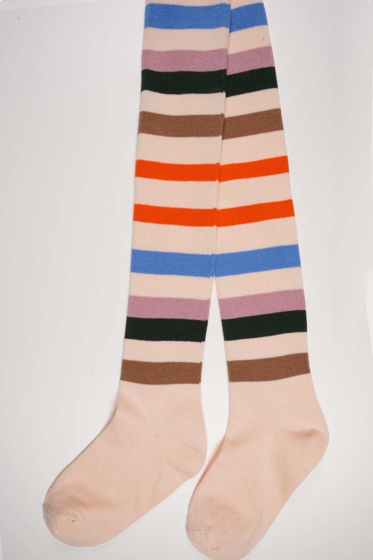 Rachel Striped Tights Soft Pink