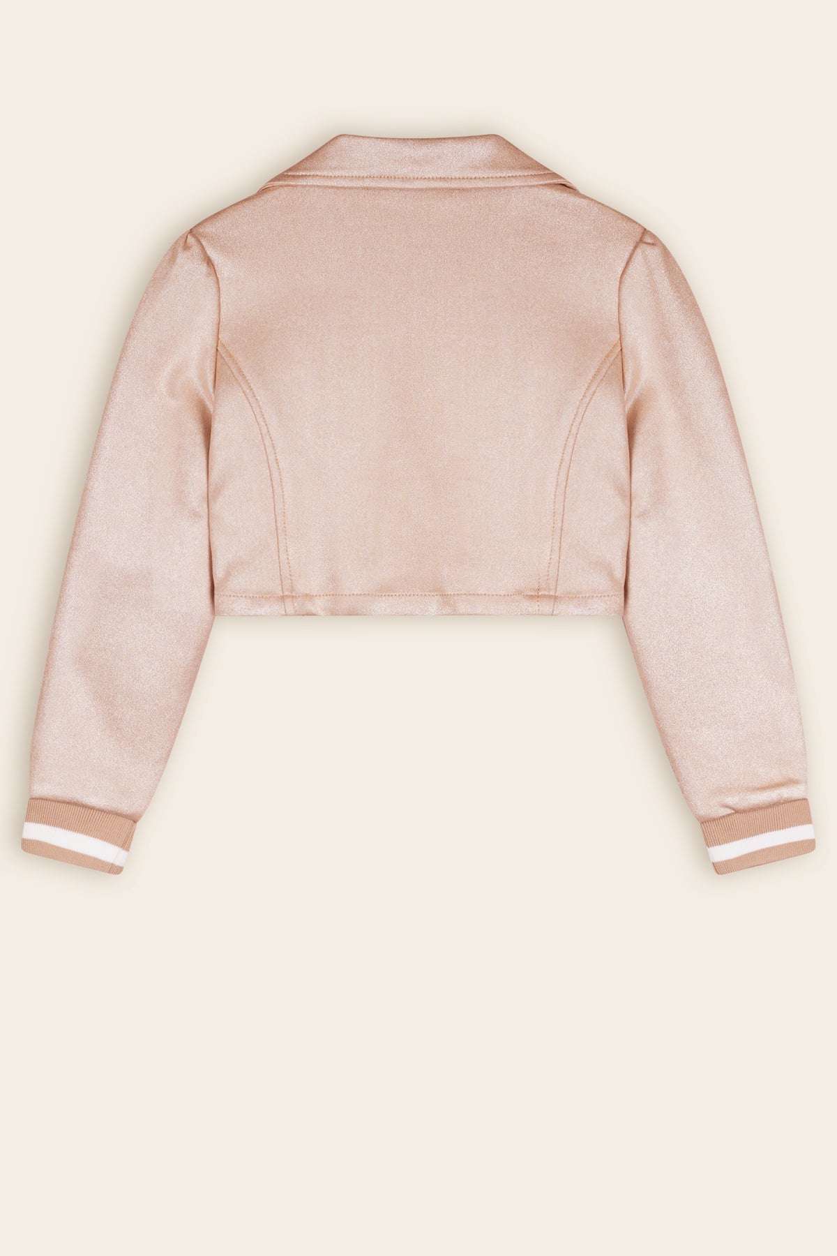 Dissy Gekropte Suede Blazer Licht Goud