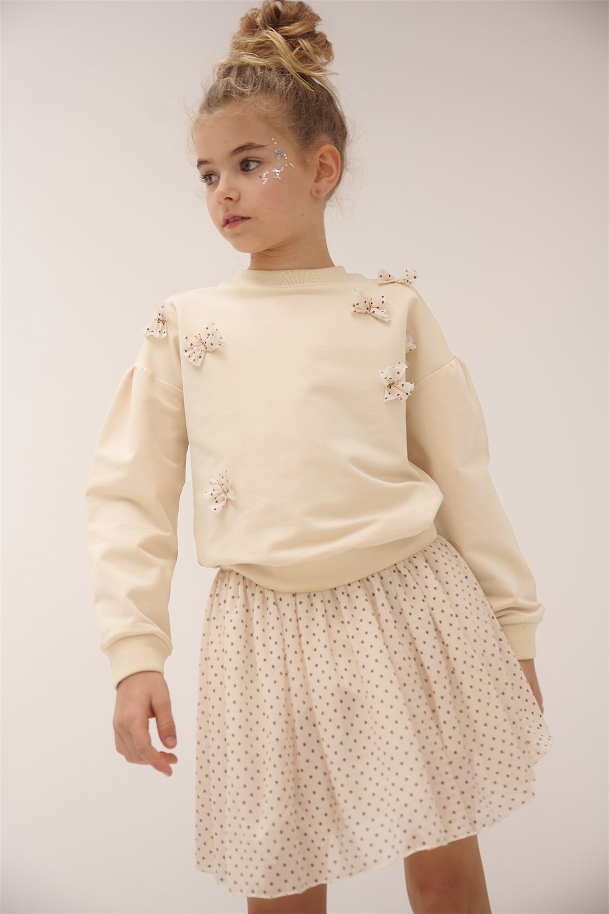 Kimas Sweater Vlinder Applicatie Ivoor