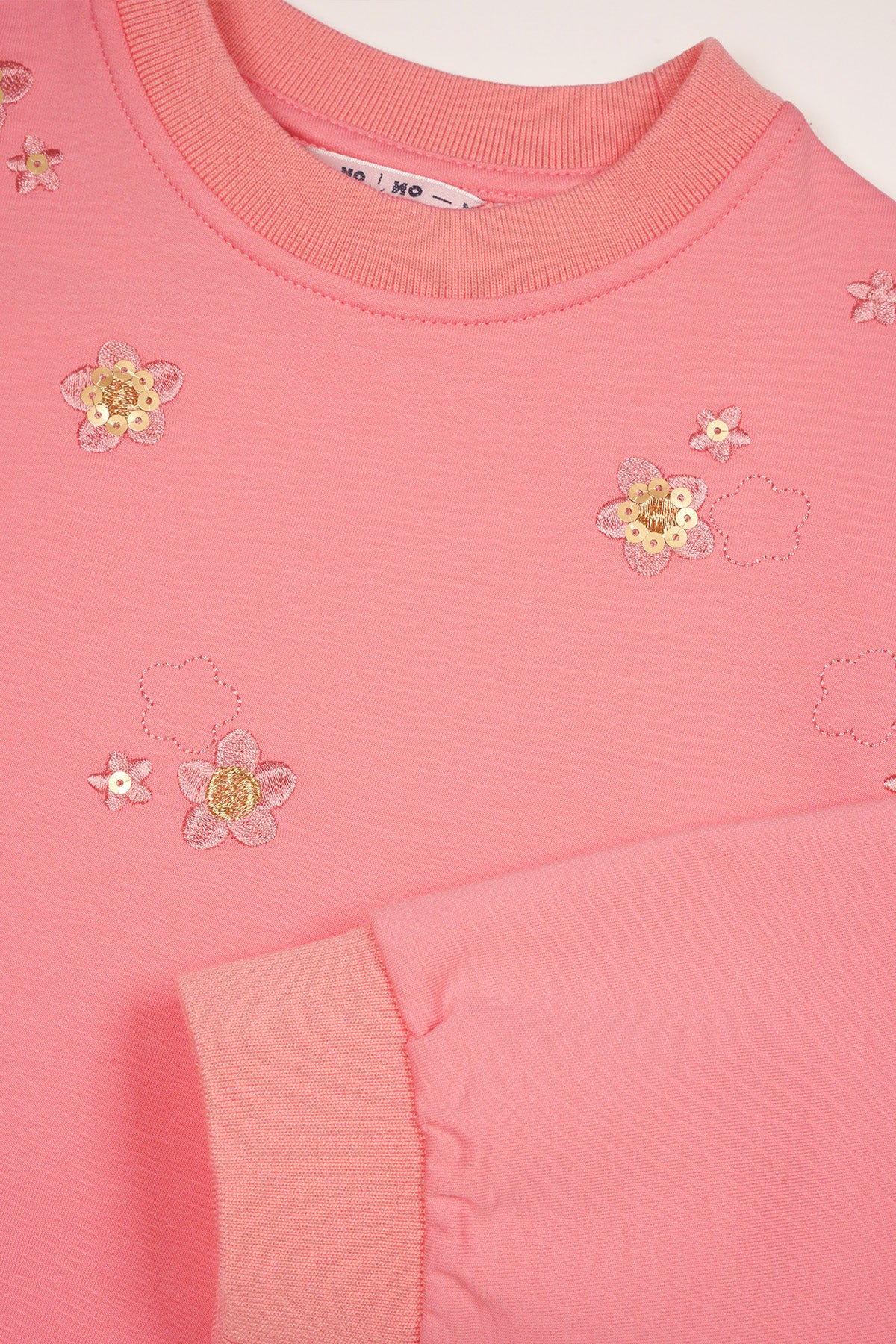 Kimas Sweater met Bloemen Borduur Rose