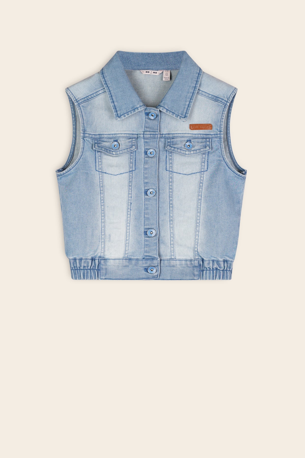 Dodhy Denim Gilet Licht Blauw