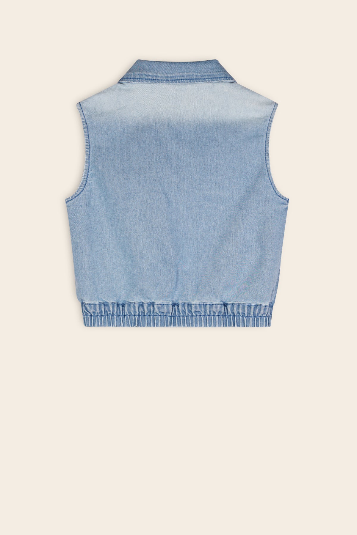 Dodhy Denim Gilet Licht Blauw