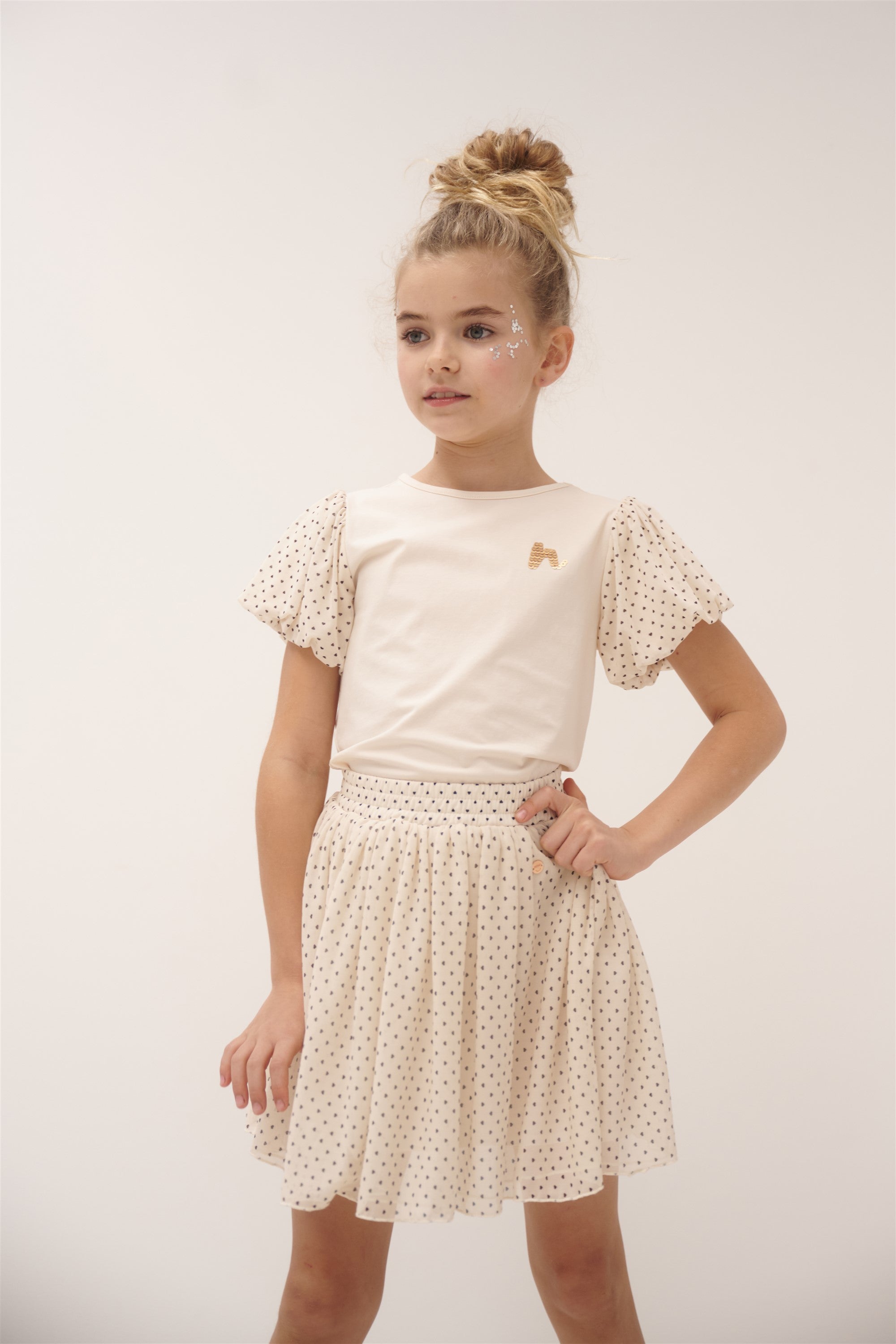 Kaya Tshirt Ballon Mouw Ivoor