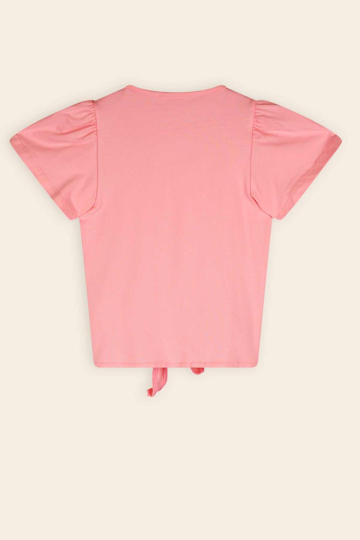 Kate Tshirt met Knoopdetail en Pailletten Rose