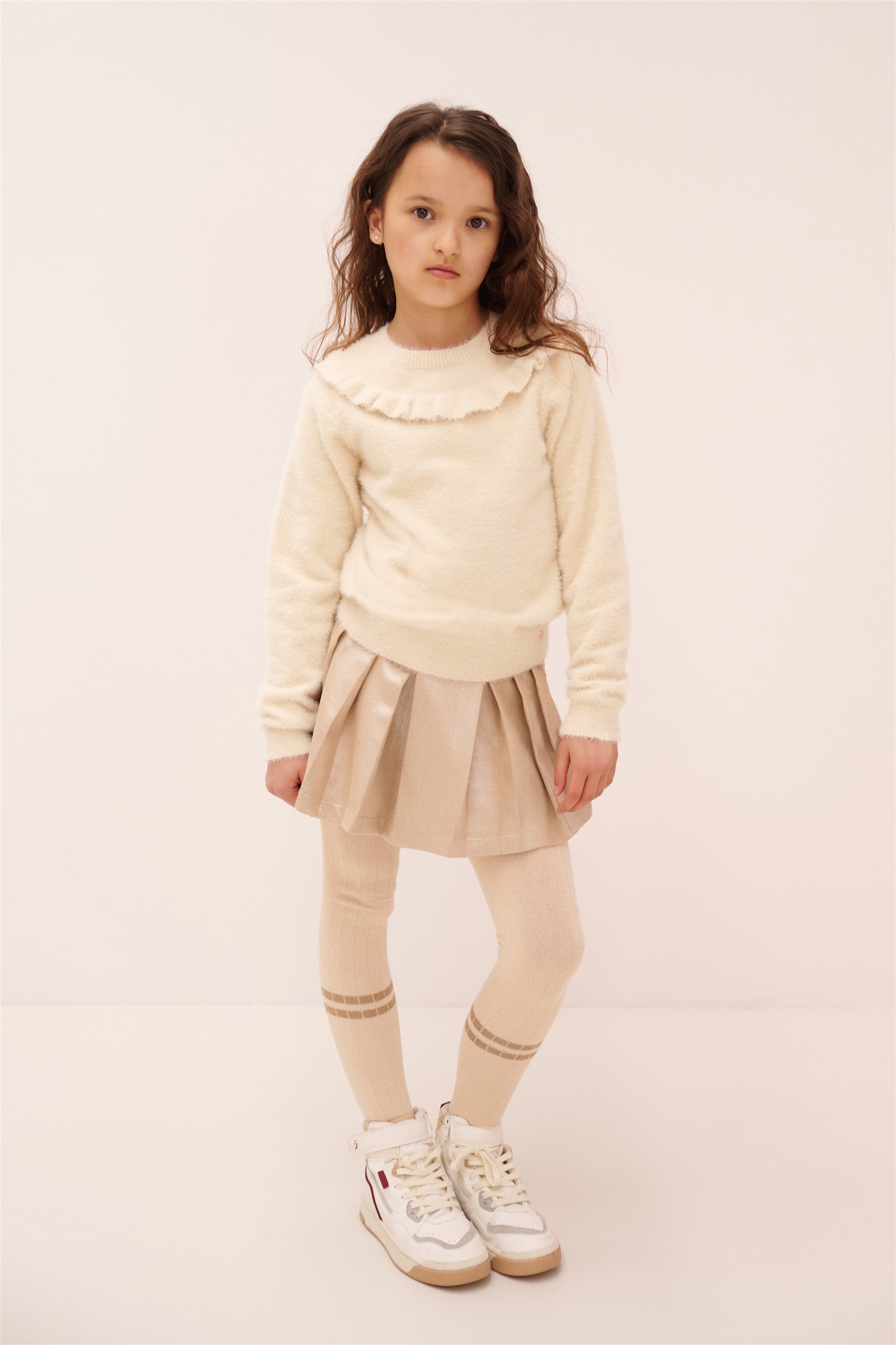 Sella Suede Skort Licht Goud