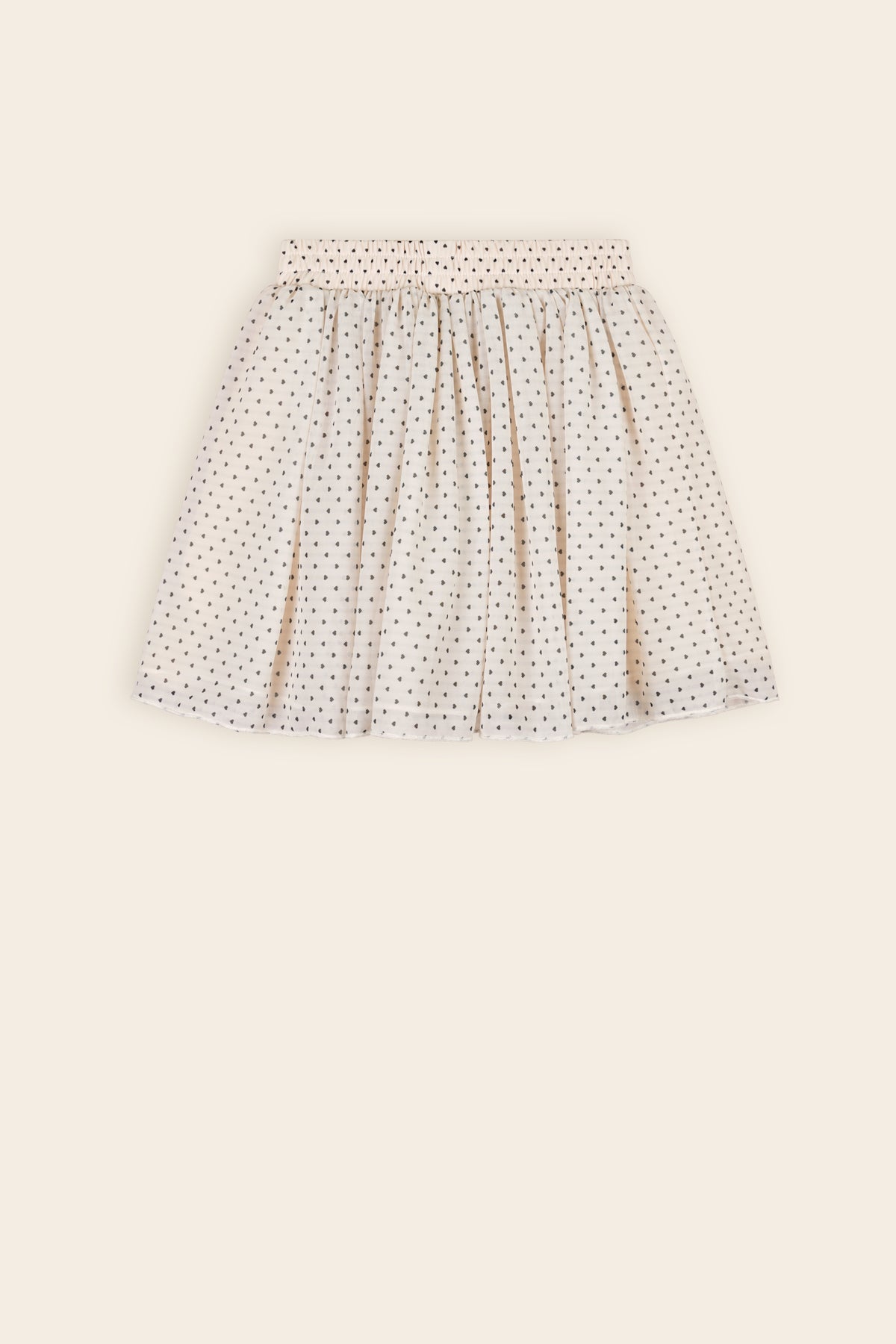 Ninu Hartjes Geprinte Mesh Rok Ivoor