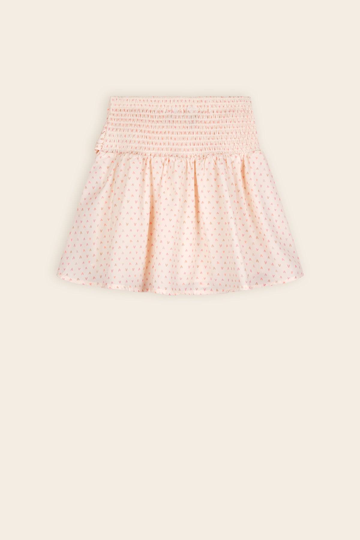 Naret Hartjes Geprinte Rok met Strikdetail Ivoor