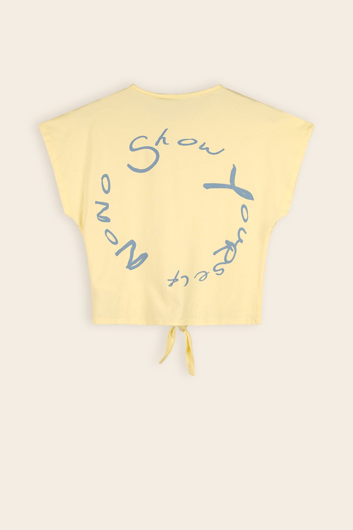 Kate Geknoopt Tshirt Geel