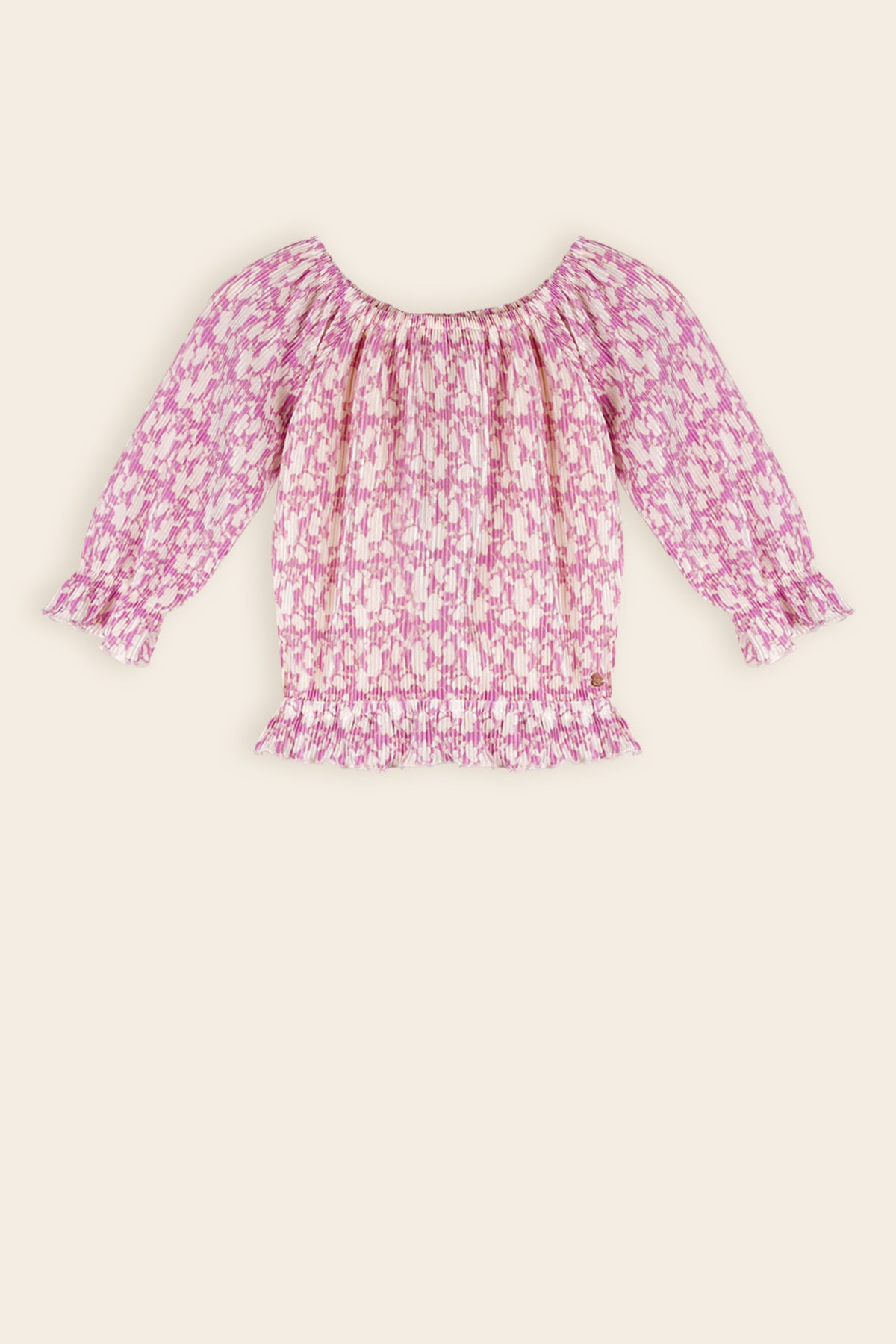 Tiny Plissee Top Fresia Paars