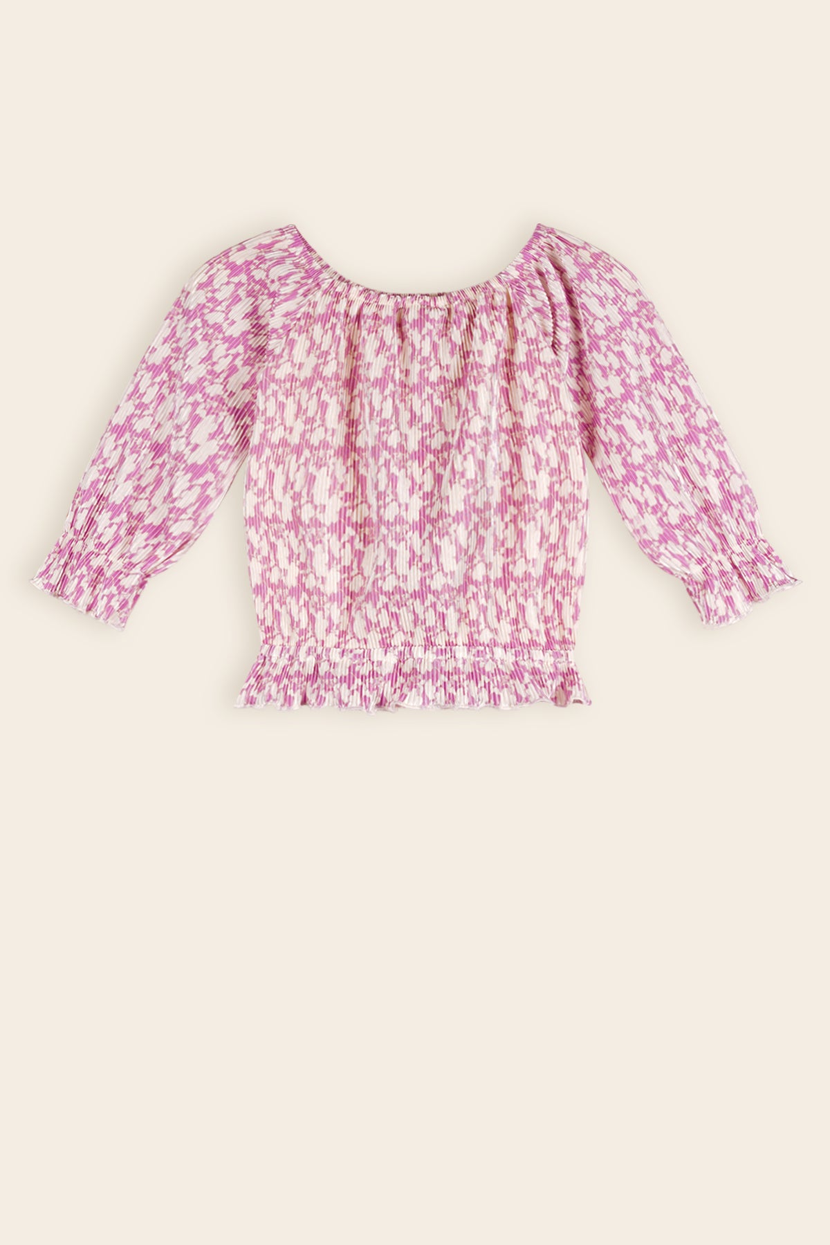 Tiny Plissee Top Fresia Paars