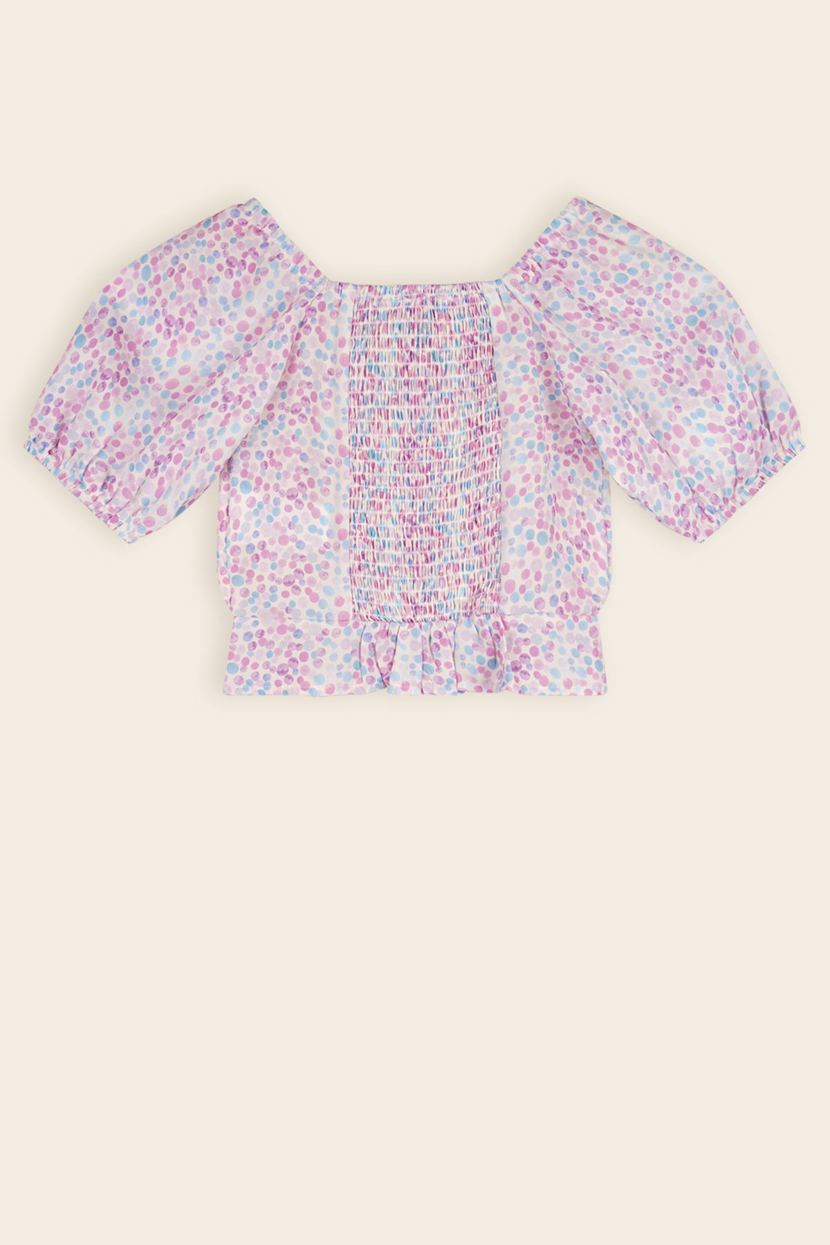 Tomas Cropped Blouse Blauw