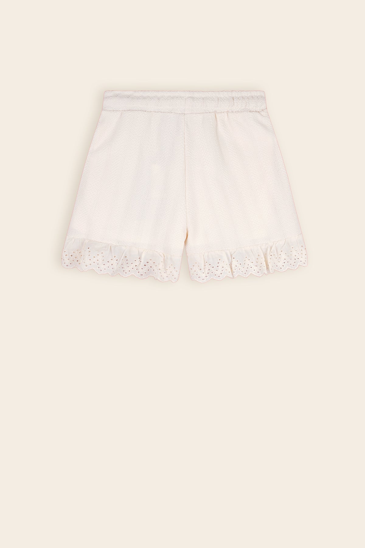 Sara Jersey Short Ivoor