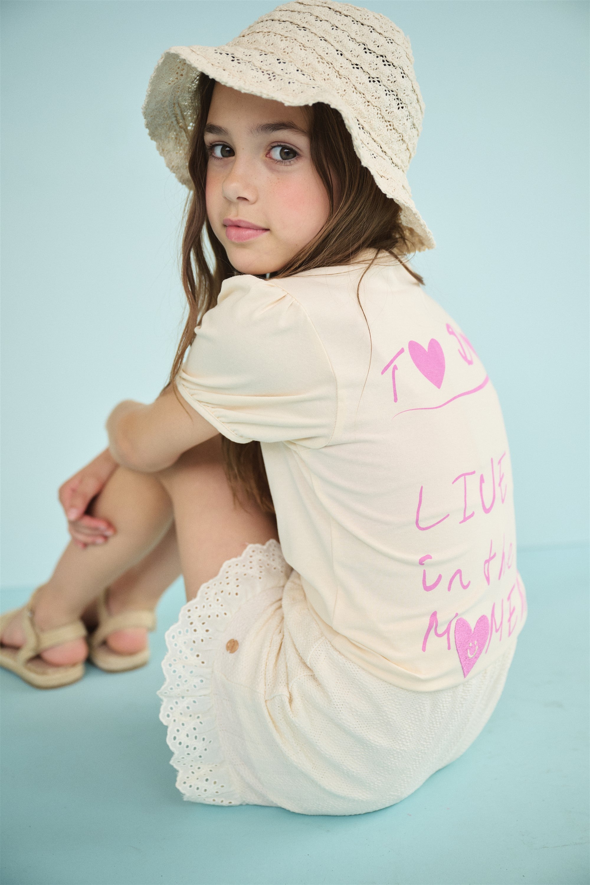Sara Jersey Short Ivoor