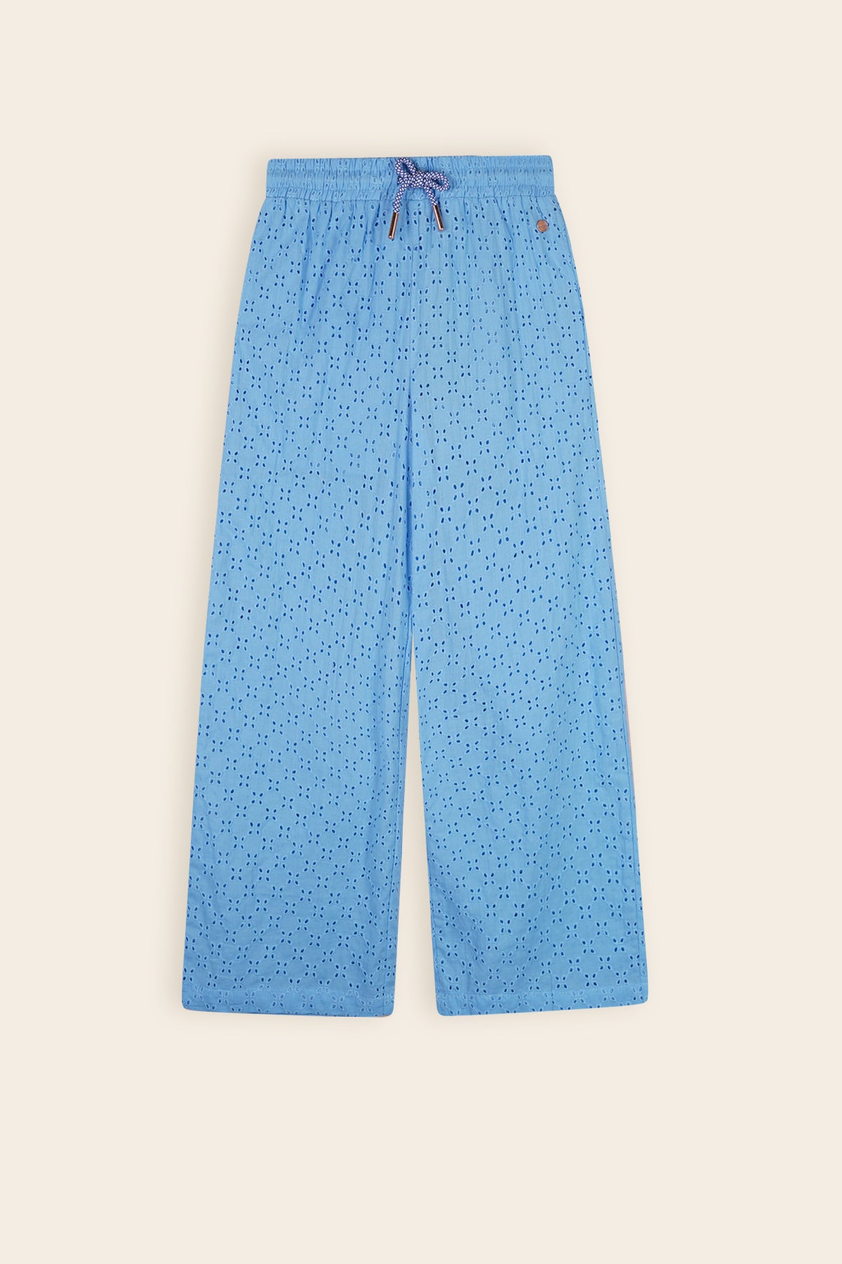 Sunet Geboduurde Broek Blauw