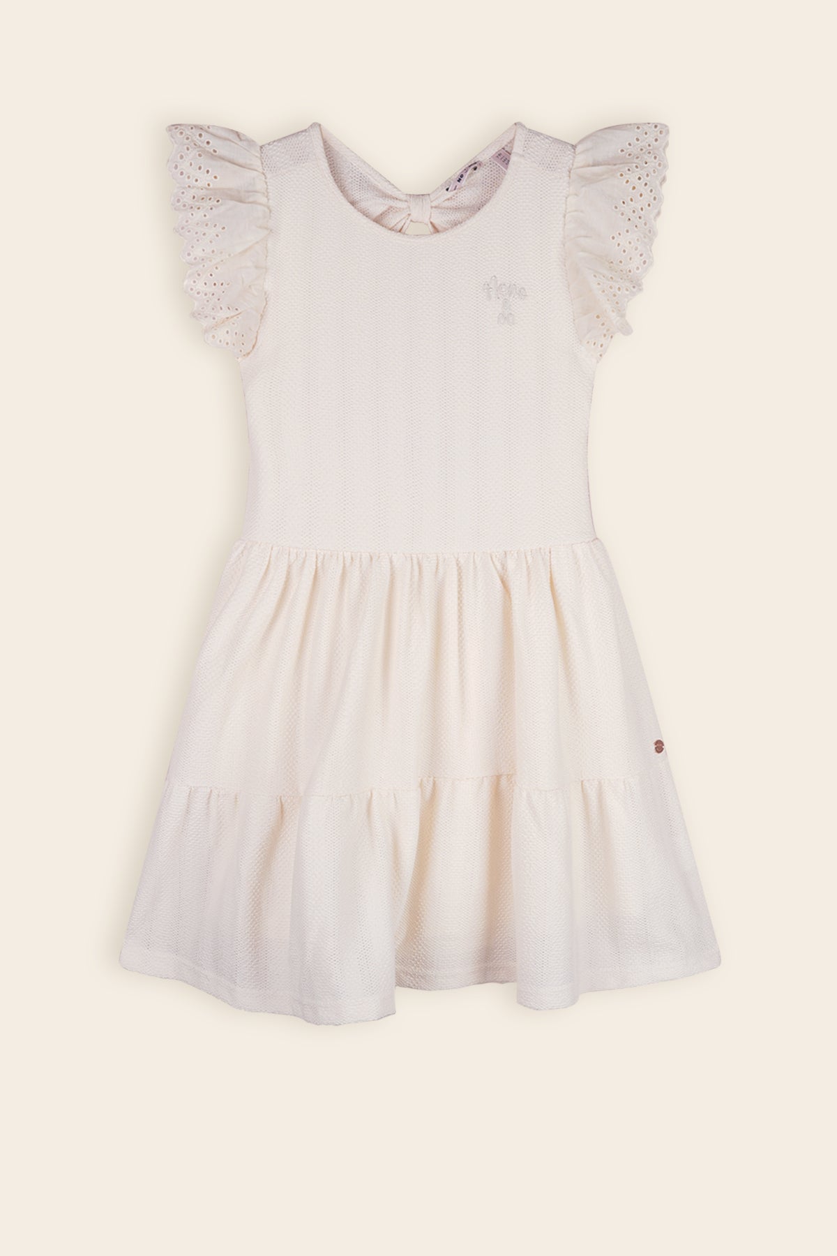 Milia Jersey Jurk Ivoor