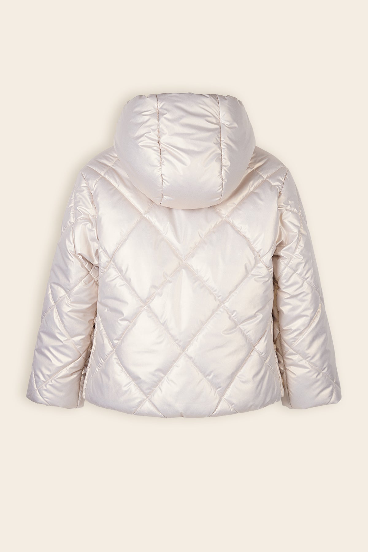 Button Winterjas Ivoor