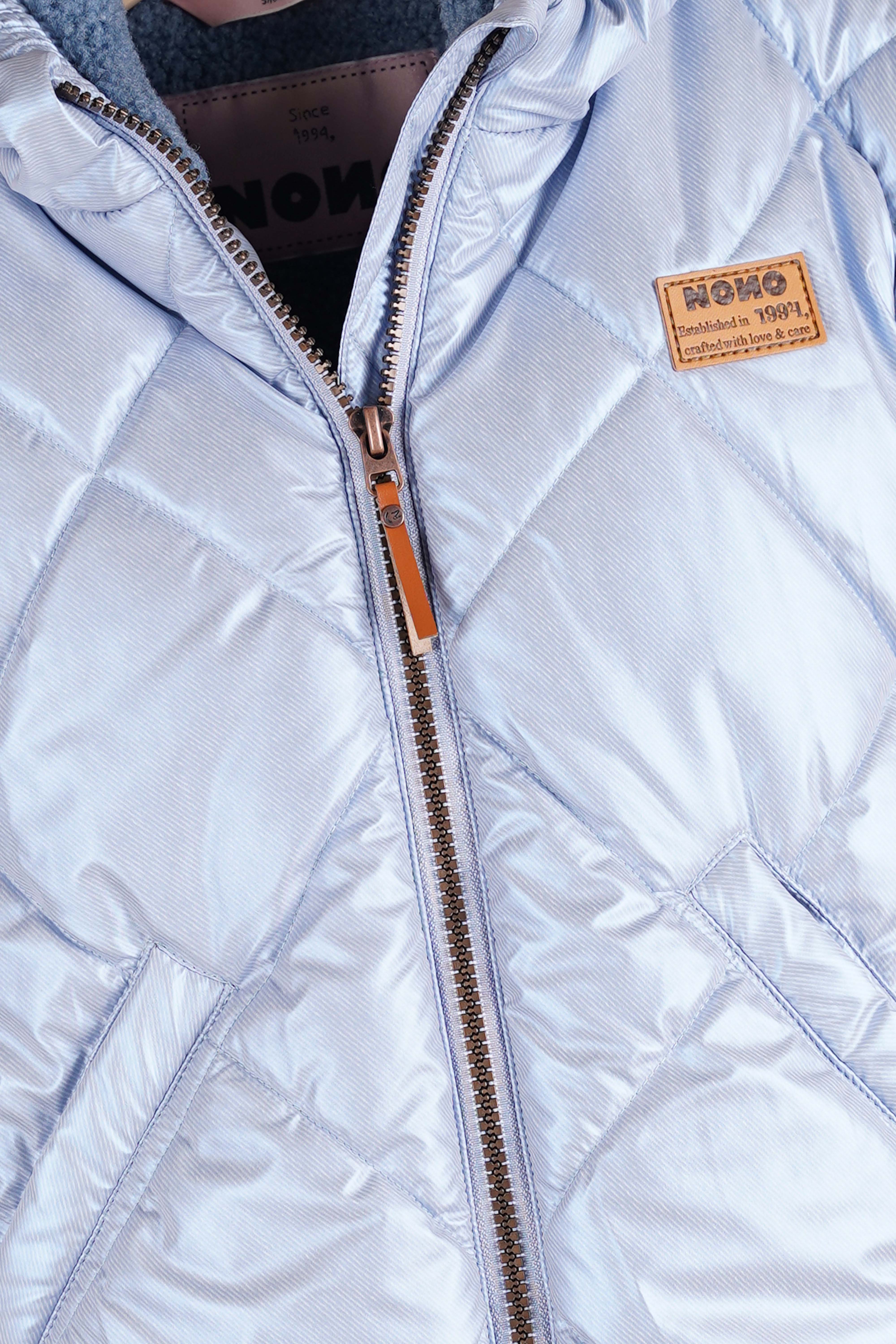 Button Winterjas Blauw