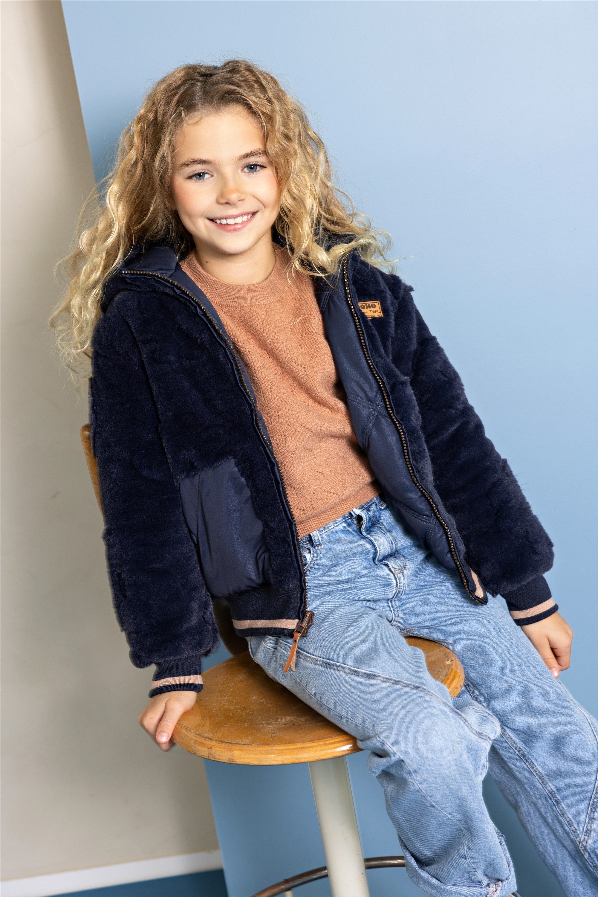 Bomby Reversible Winterjas Navy