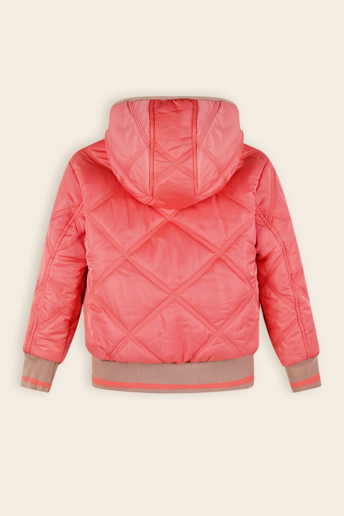 Bomby Reversible Winterjas Koraal