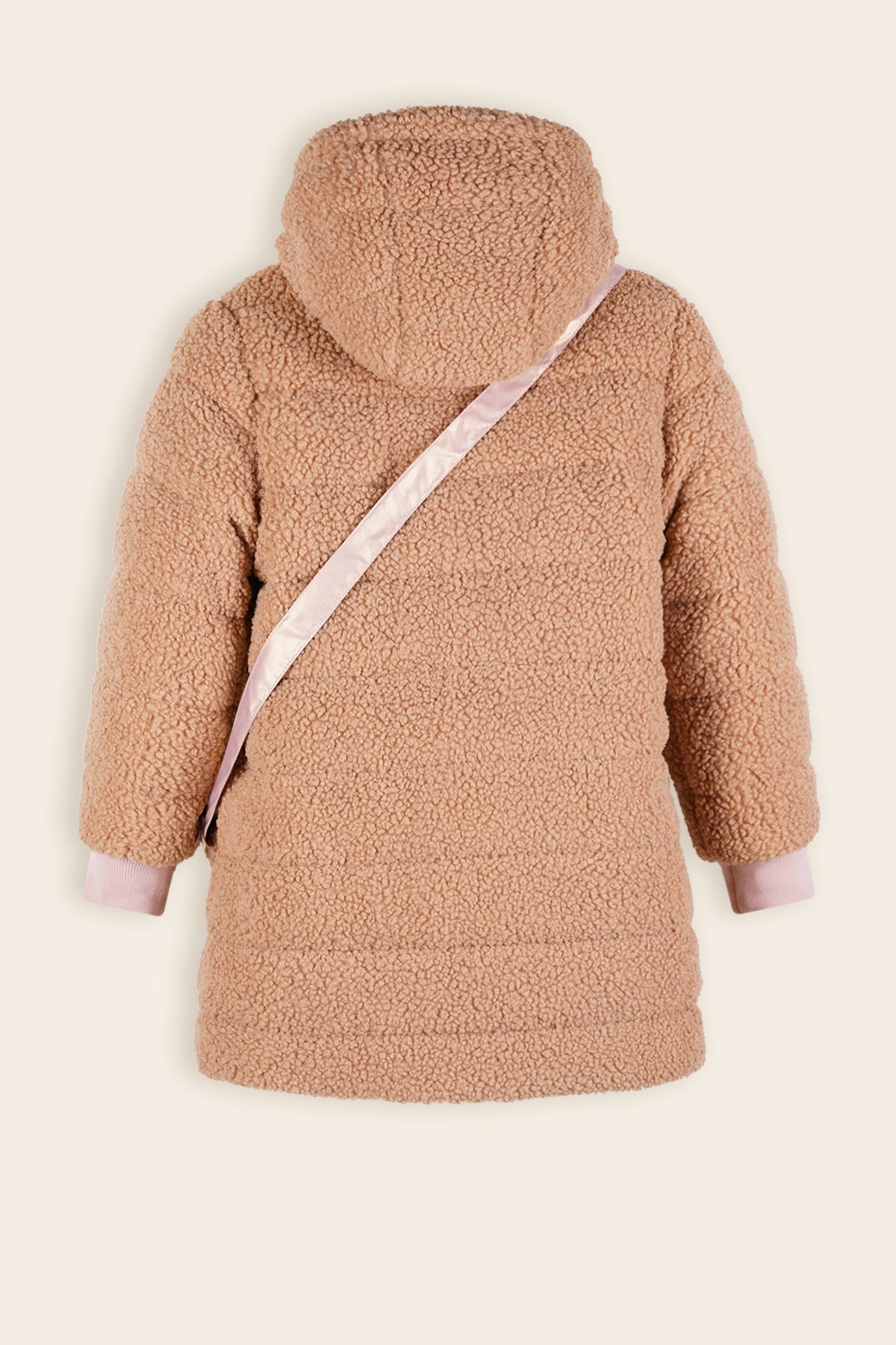 Betty Reversible Winterjas met Tasje Bruin/Roze