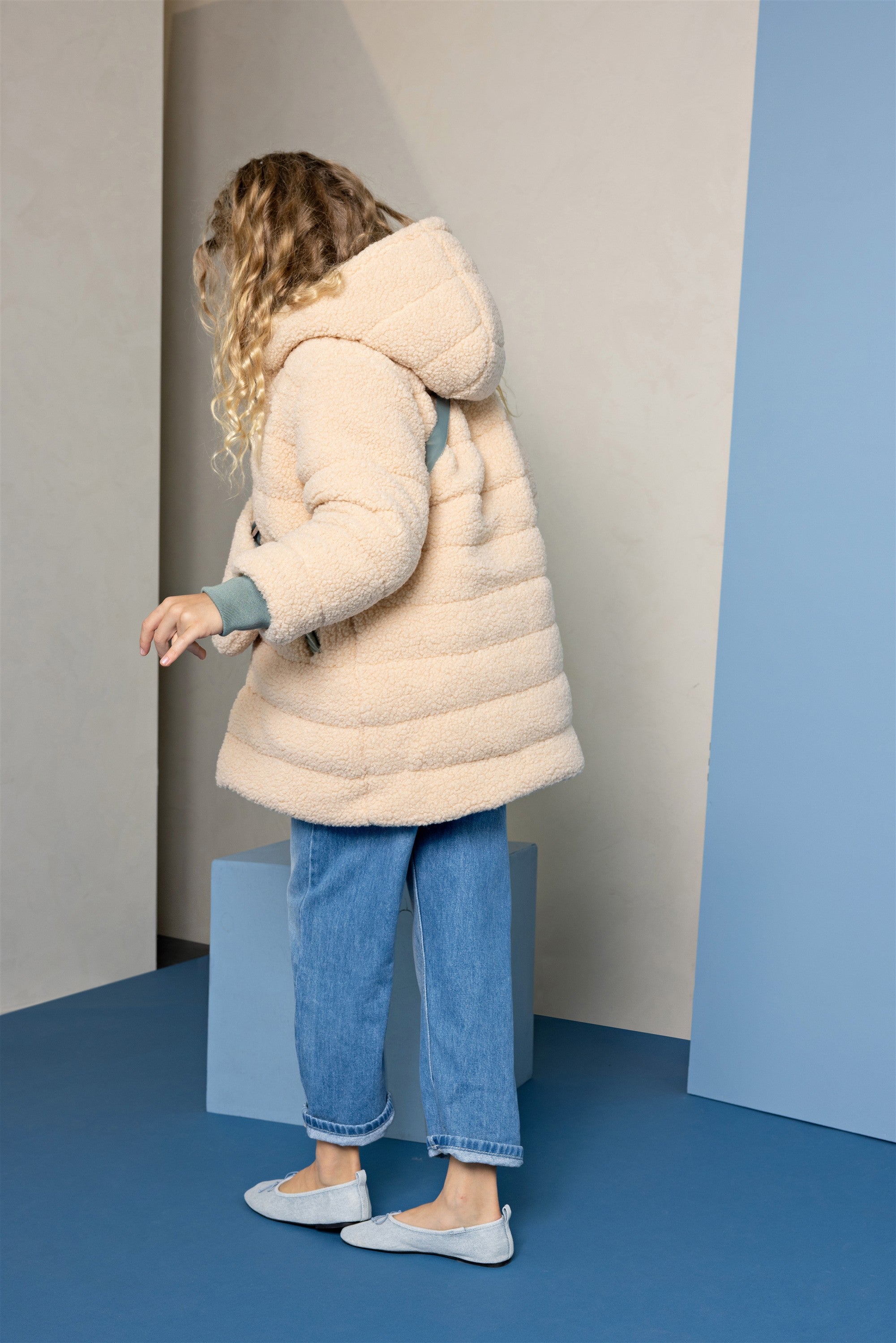 Betty Reversible Winterjas met Tasje Groen