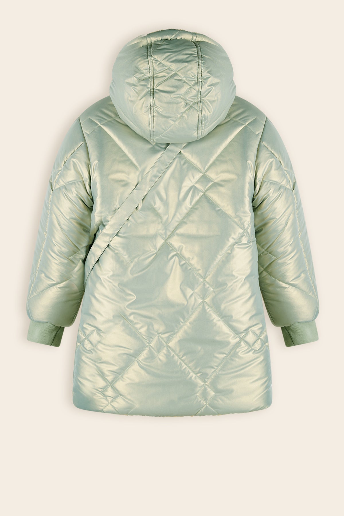 Betty Reversible Winterjas met Tasje Groen