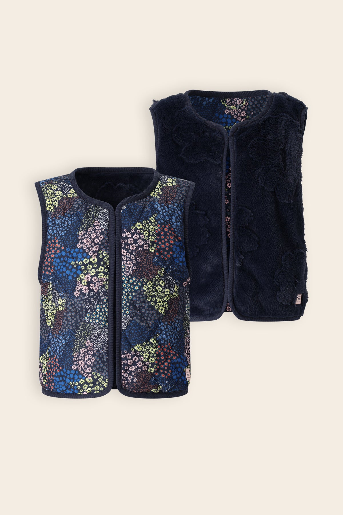 Katya Reversible Gilet Donkerblauw