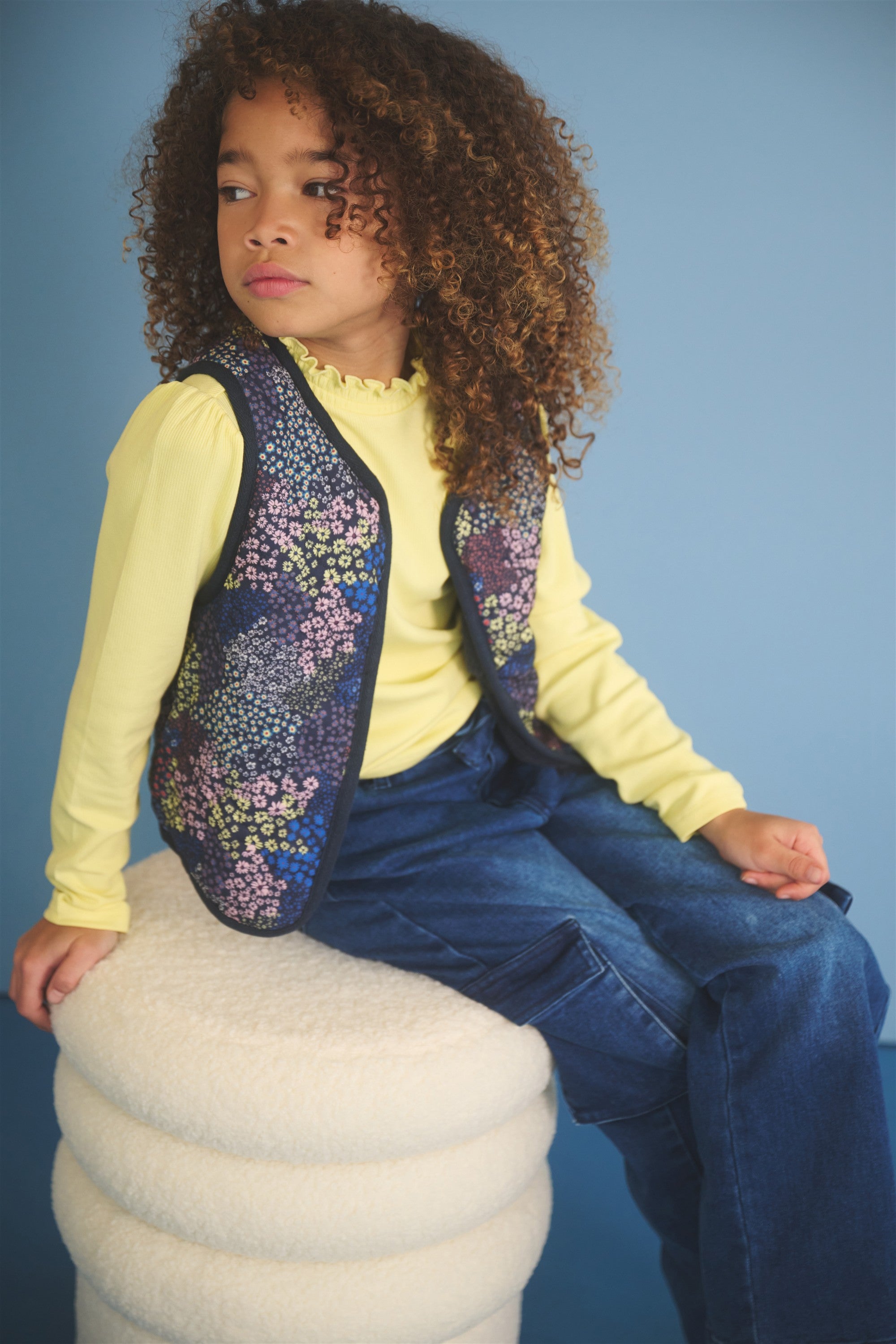 Katya Reversible Gilet Donkerblauw