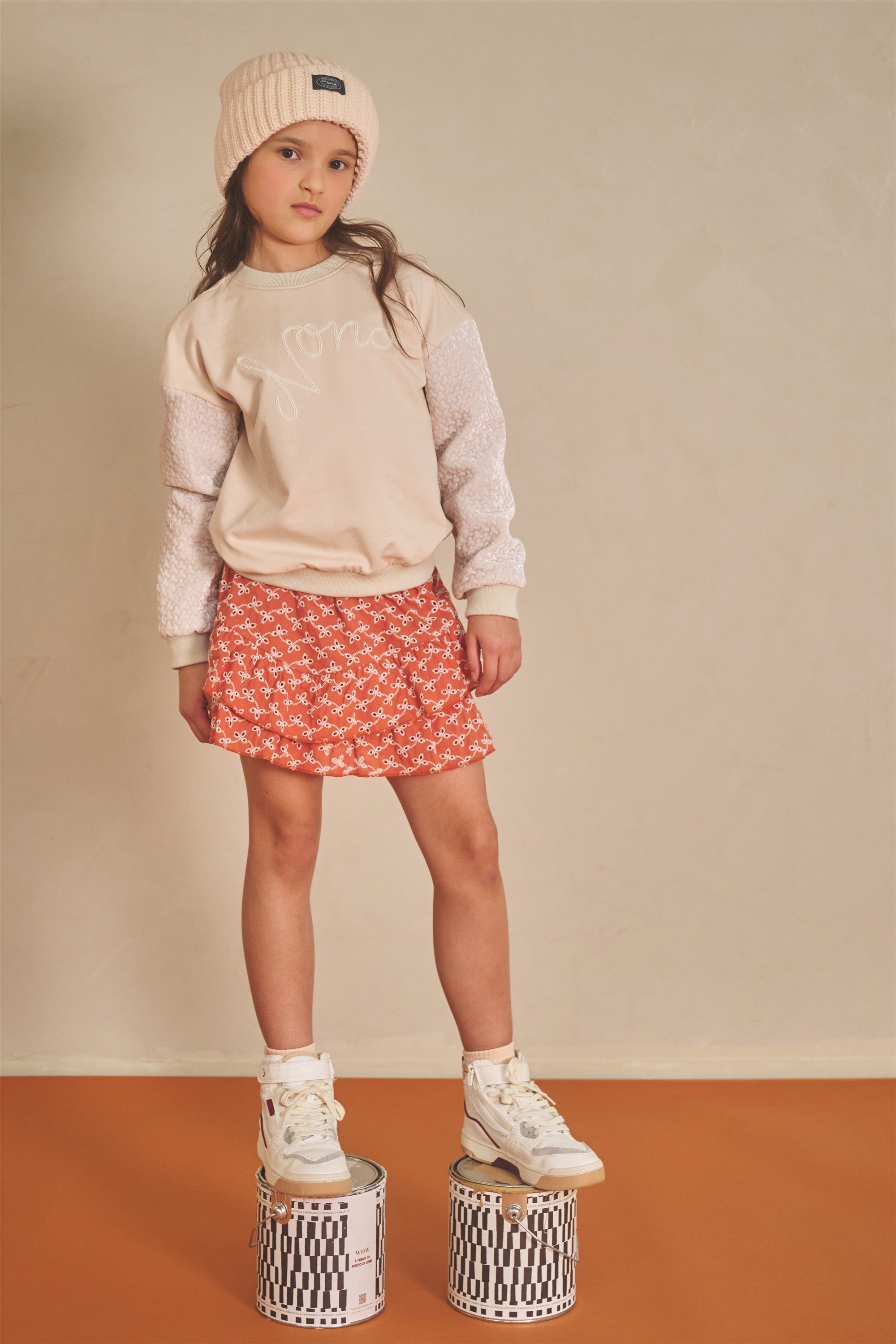 Konono Sweater Velvet Ivoor