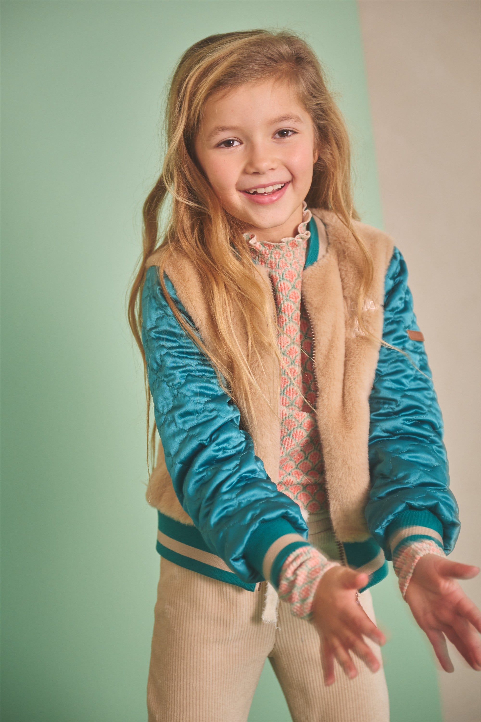 Doris Gestepte Jas Groen