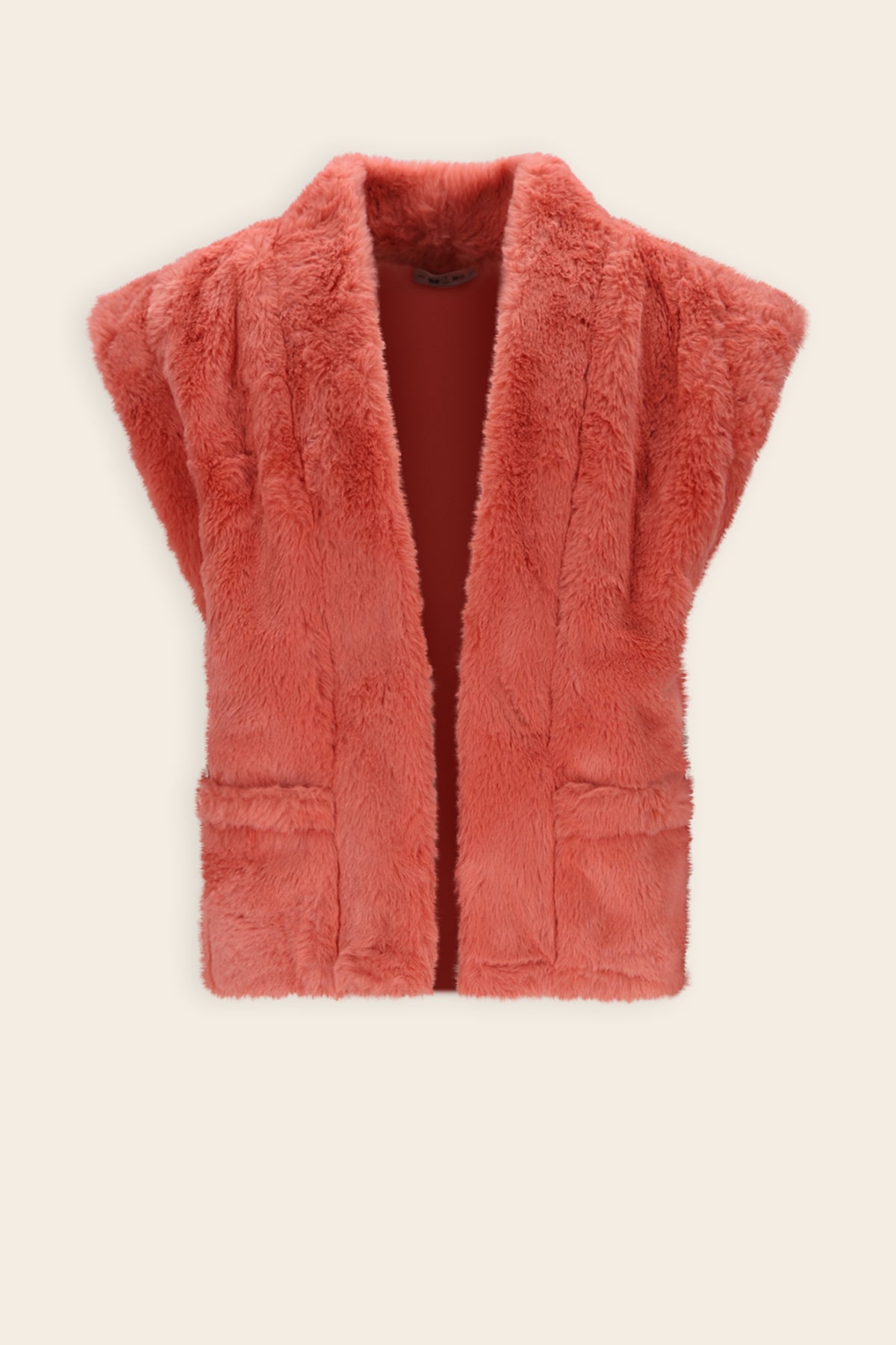 Kila Fur Gilet Roze