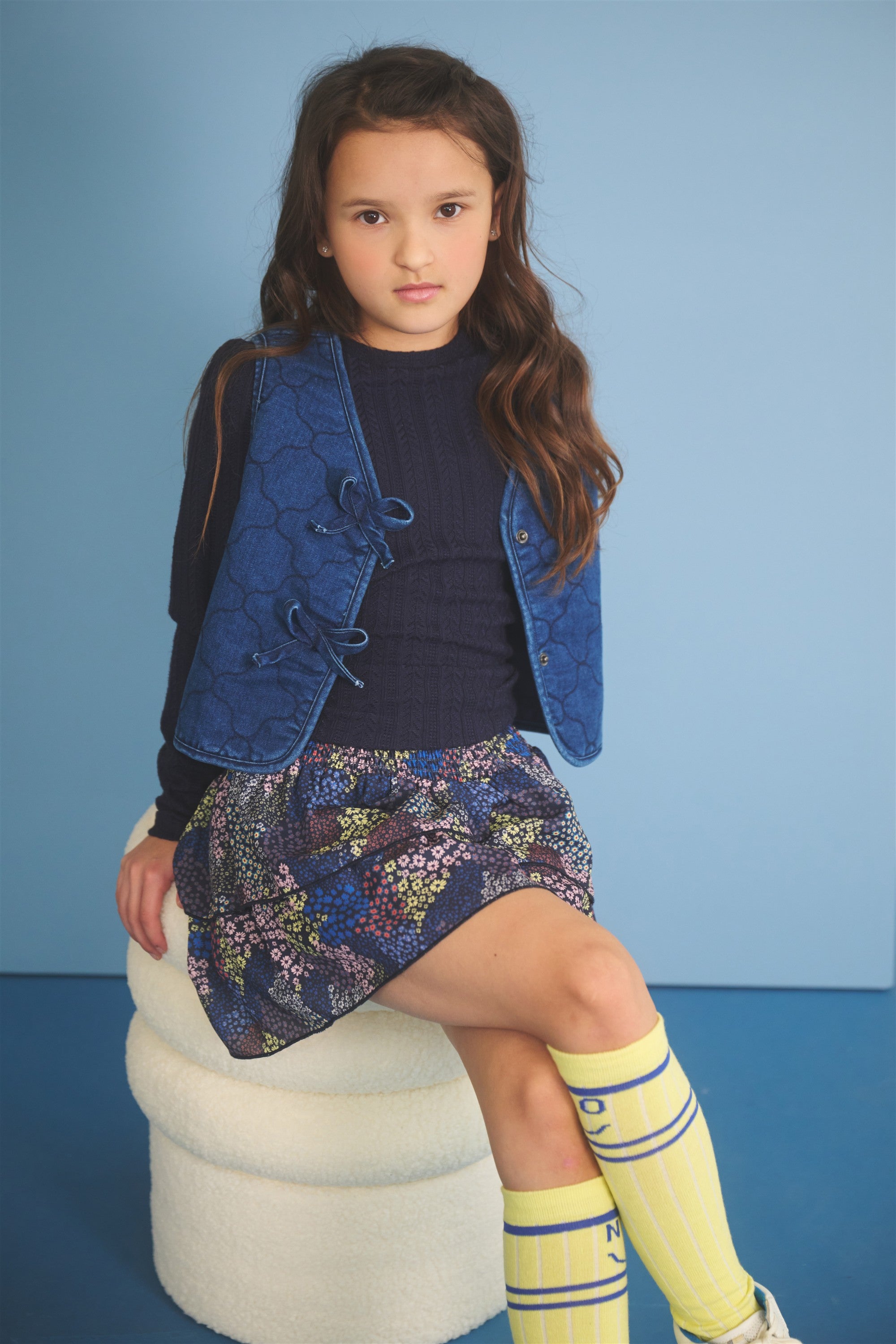 Kiva Fancy Top Donkerblauw