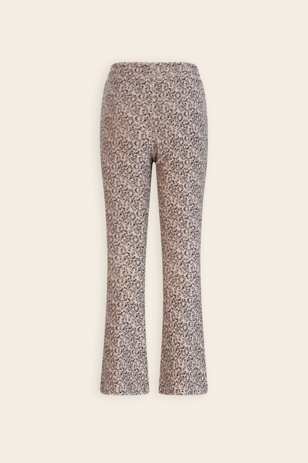 Sady Flared Zachte Rib Broek Ivoor