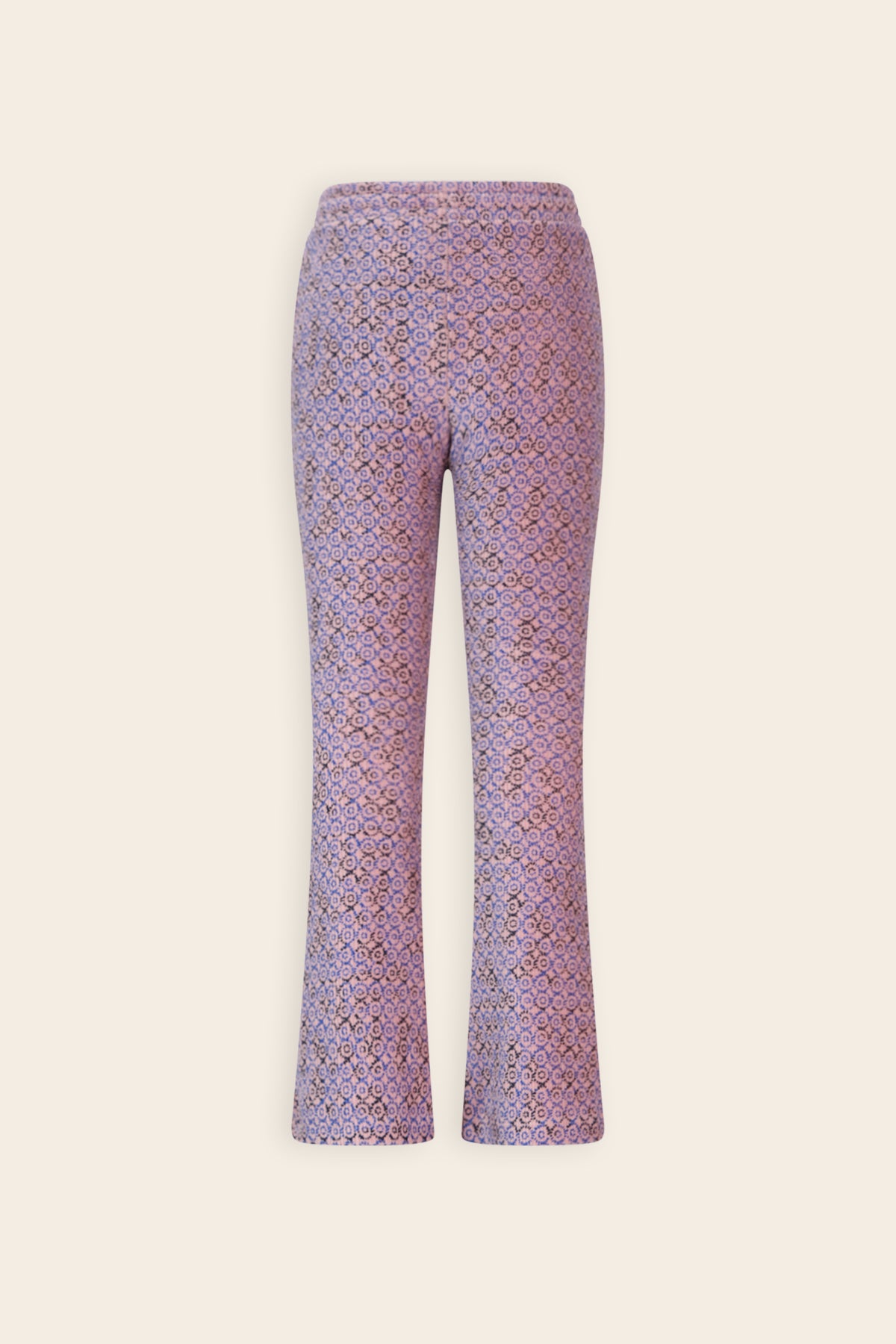 Sady Flared Zachte Rib Broek Blauw