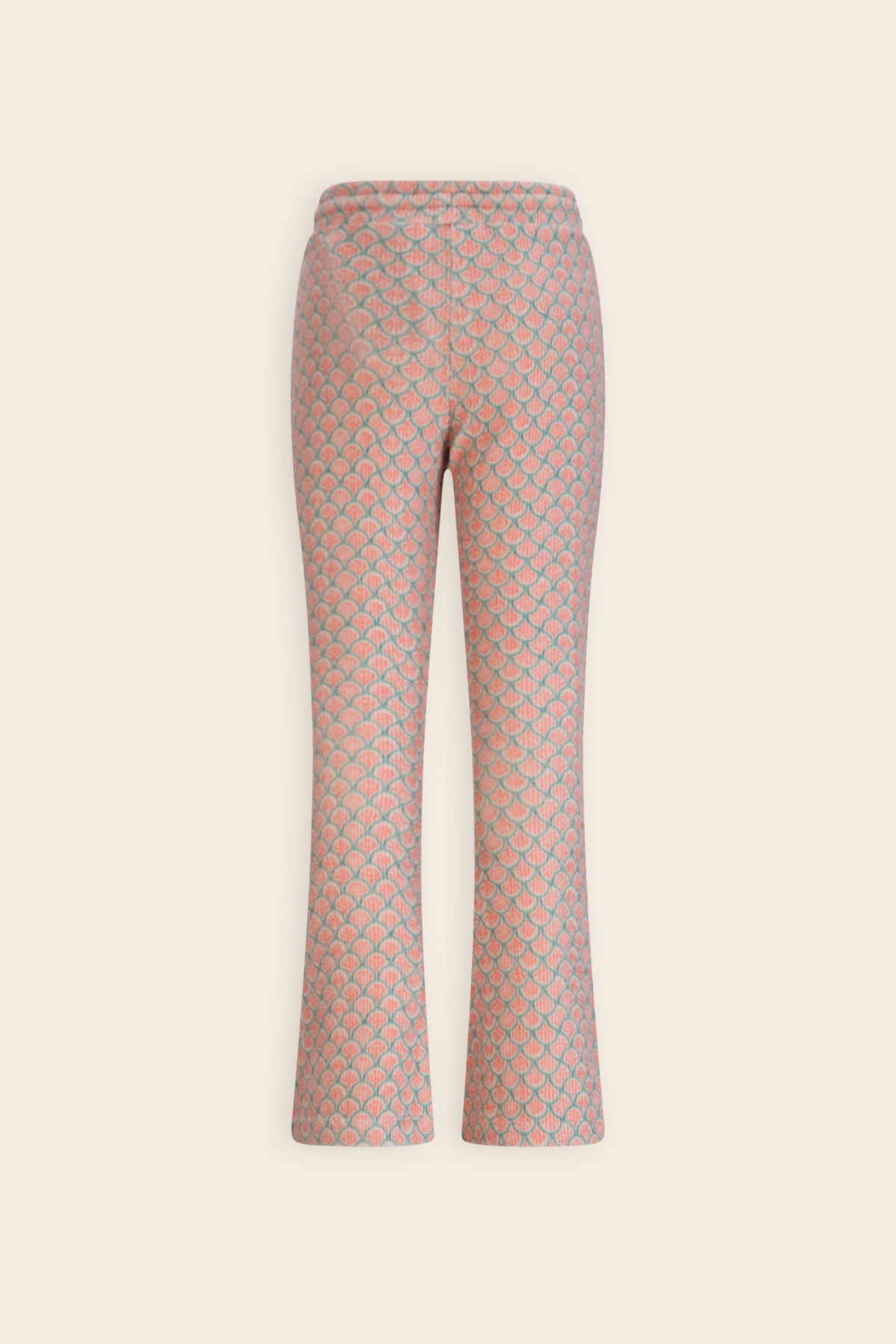 Sady Flared Zachte Rib Broek Groen